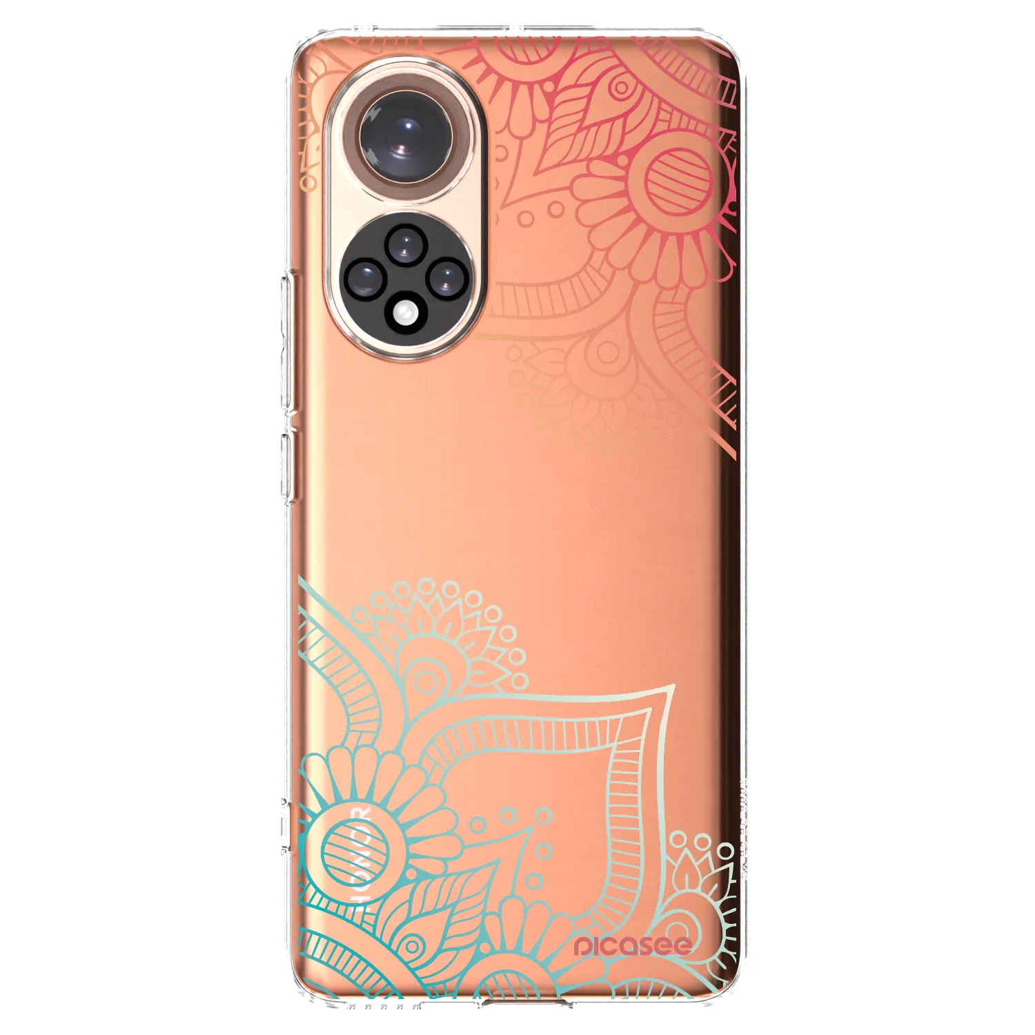 Picasee átlátszó szilikon tok az alábbi mobiltelefonokra Huawei Nova 9 - Flowers pattern
