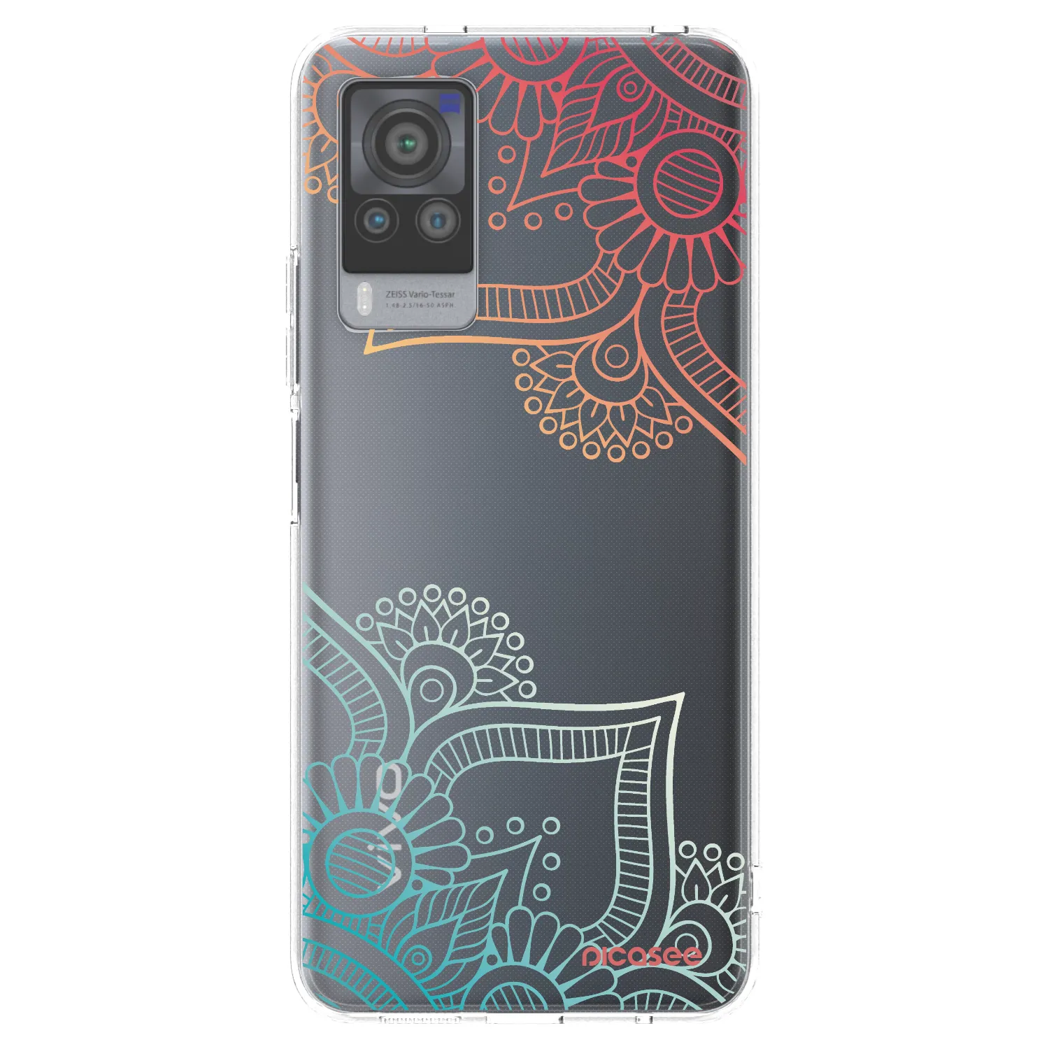 Picasee átlátszó szilikon tok az alábbi mobiltelefonokra Vivo X60 Pro 5G - Flowers pattern