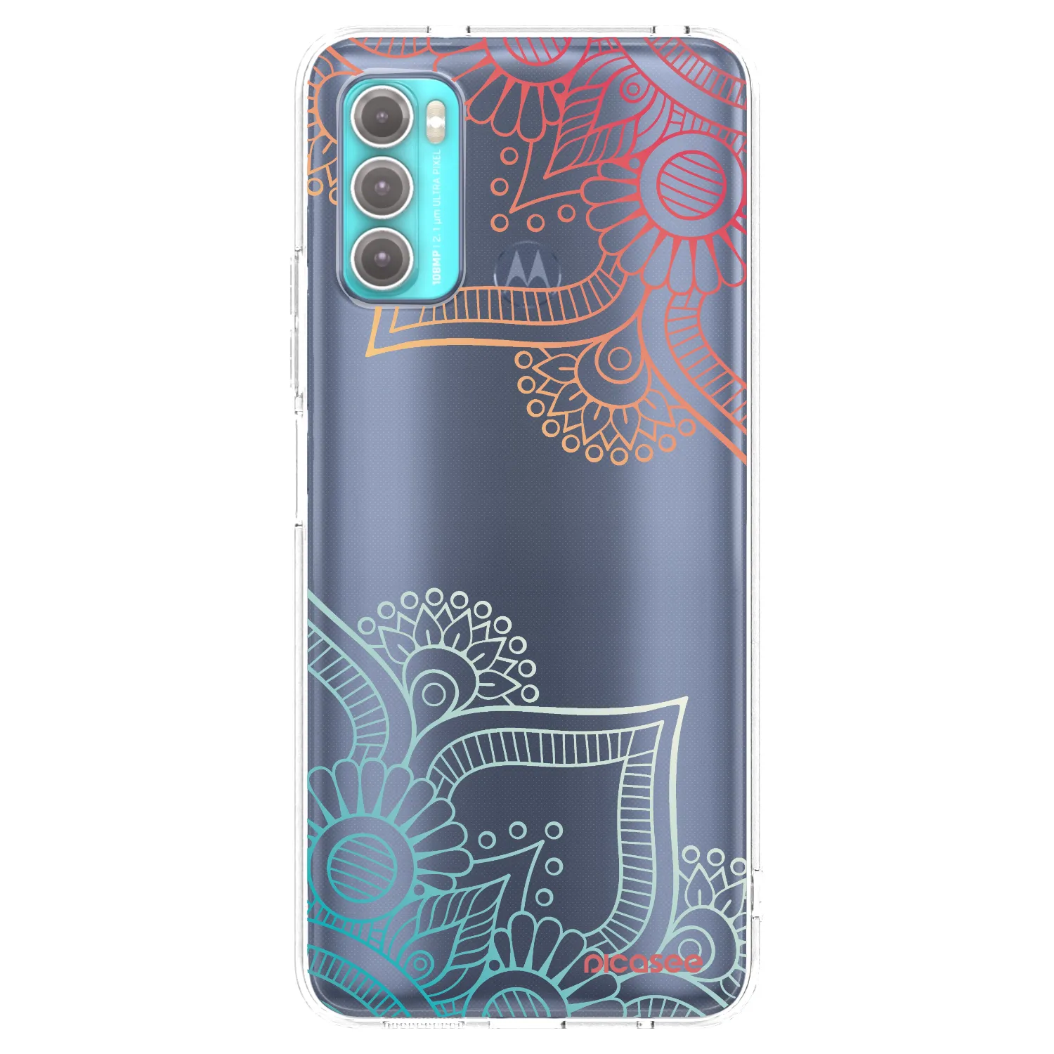 Picasee átlátszó szilikon tok az alábbi mobiltelefonokra Motorola Moto G60 - Flowers pattern
