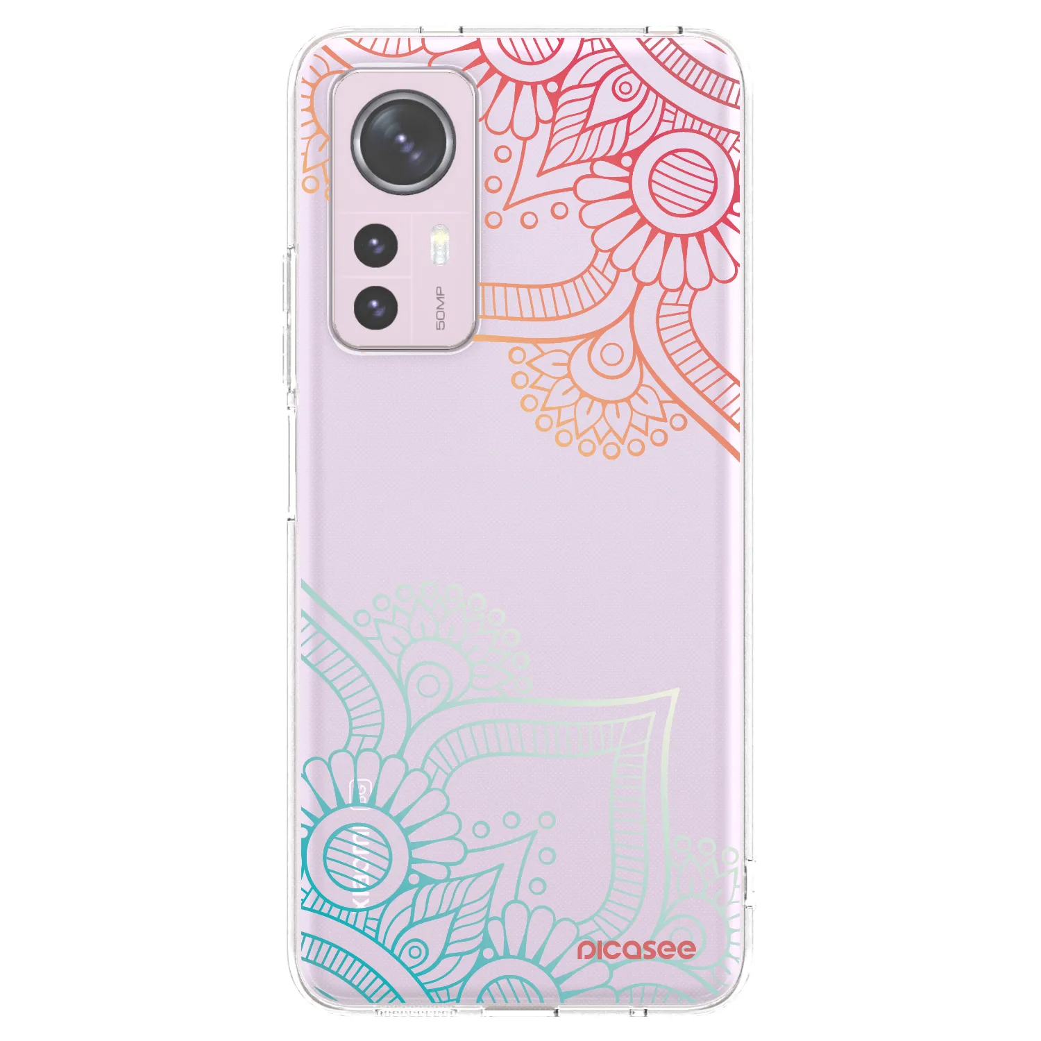 Picasee átlátszó szilikon tok az alábbi mobiltelefonokra Xiaomi 12 - Flowers pattern