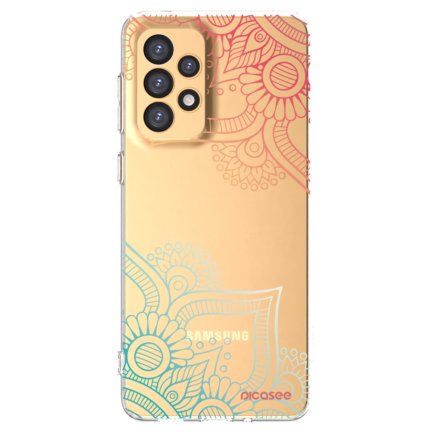 Picasee átlátszó szilikon tok az alábbi mobiltelefonokra Samsung Galaxy A33 5G A336 - Flowers pattern