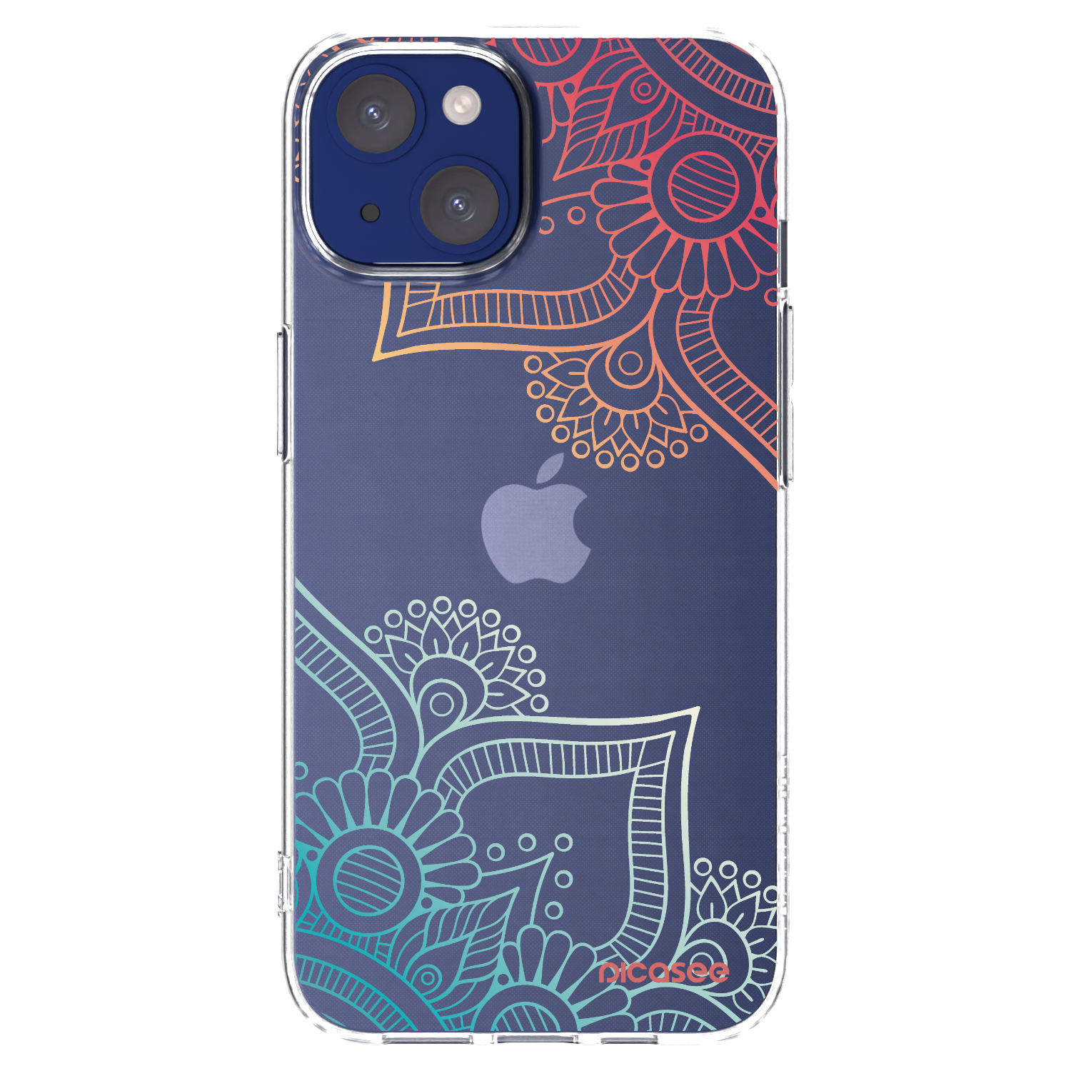 Picasee átlátszó szilikon tok az alábbi mobiltelefonokra Apple iPhone 14 - Flowers pattern