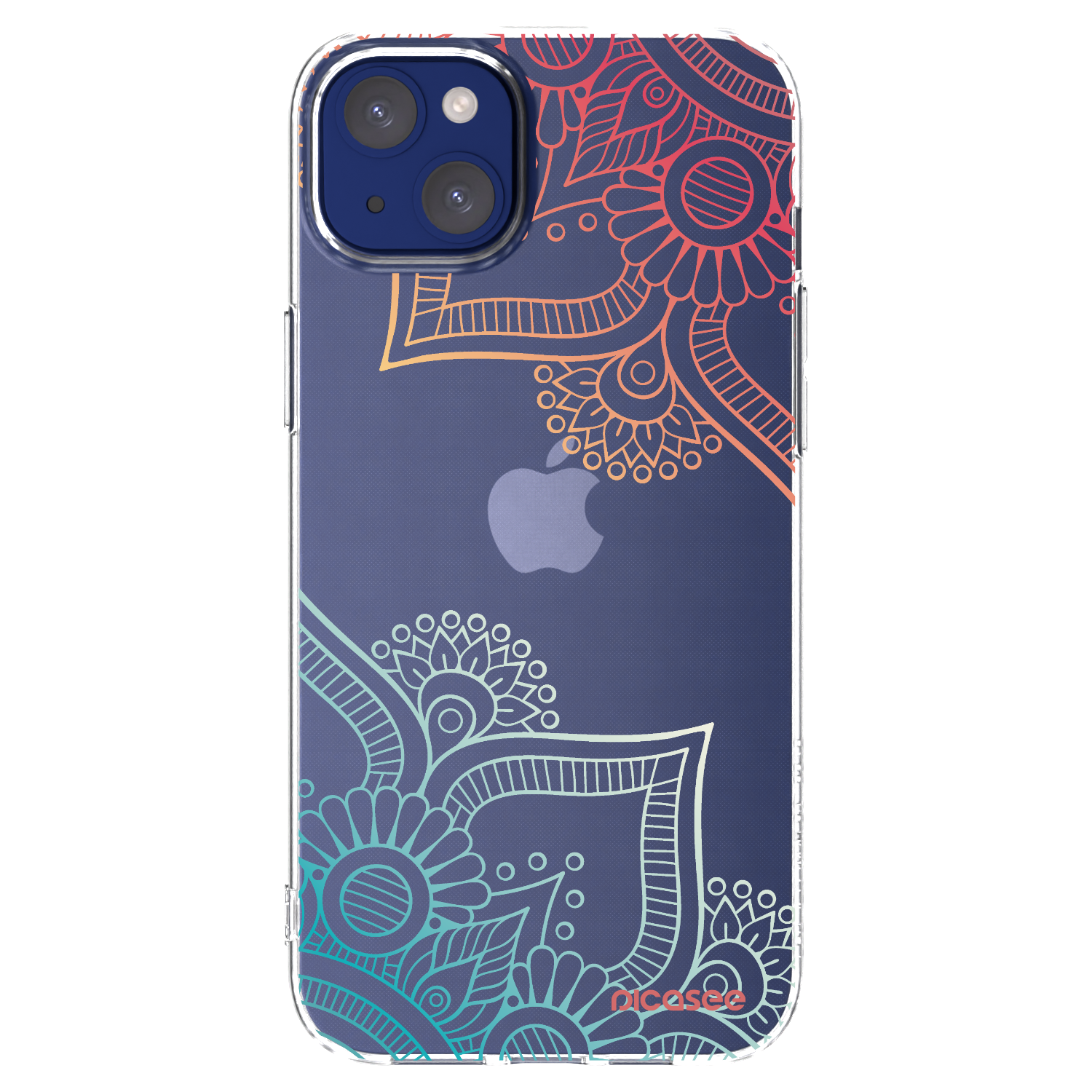 Picasee átlátszó szilikon tok az alábbi mobiltelefonokra Apple iPhone 14 Plus - Flowers pattern