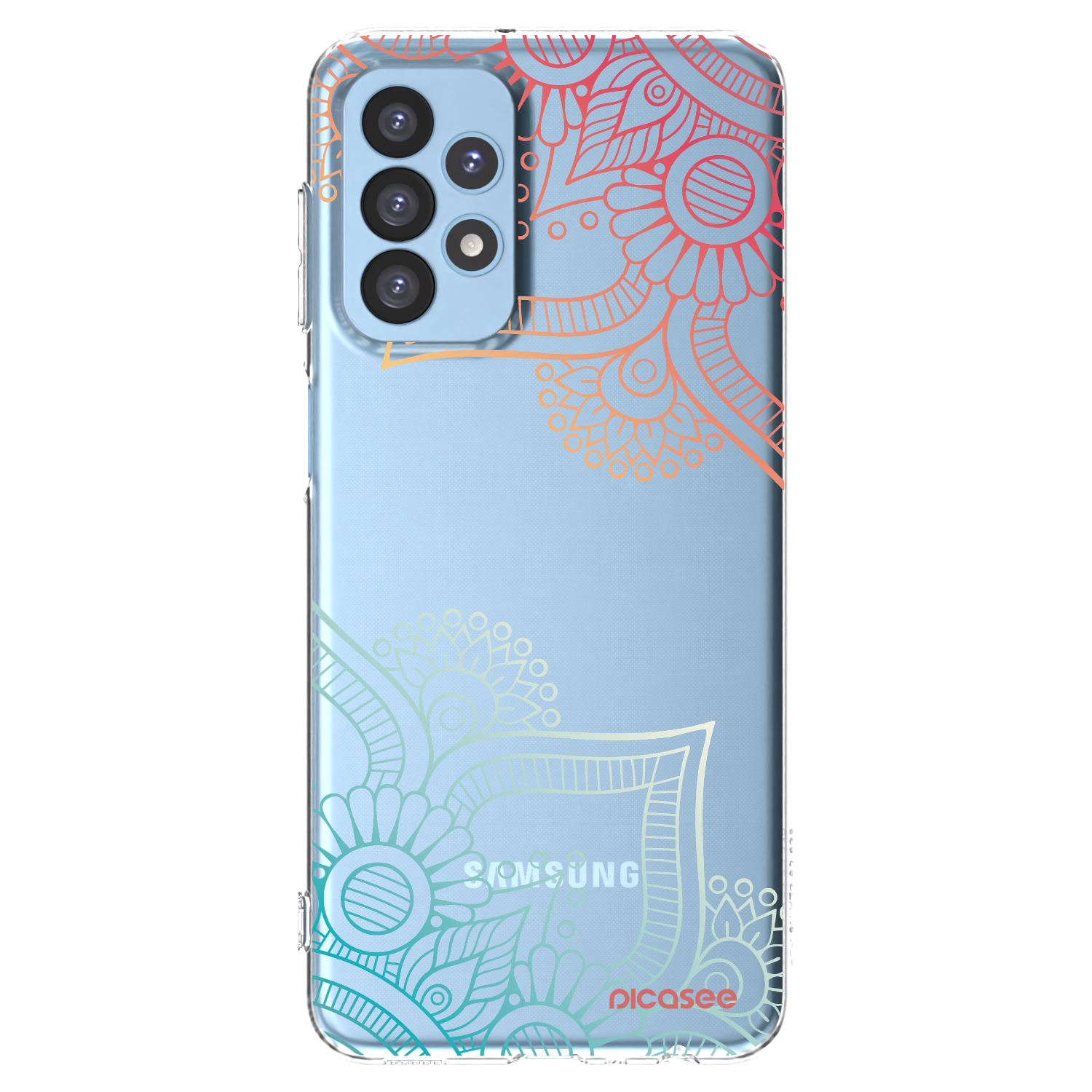 Picasee átlátszó szilikon tok az alábbi mobiltelefonokra Samsung Galaxy A23 A235F 4G - Flowers pattern