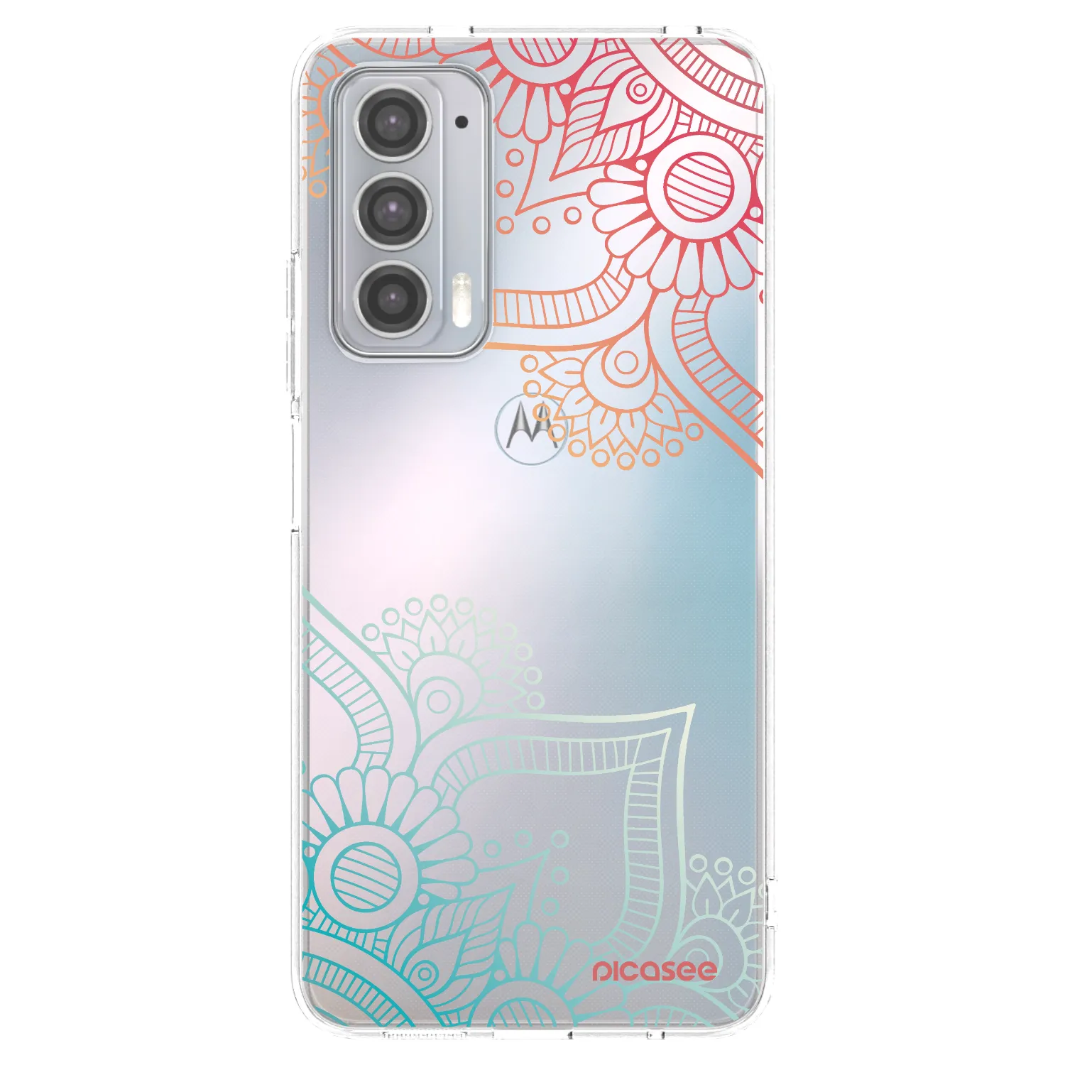 Picasee átlátszó szilikon tok az alábbi mobiltelefonokra Motorola Edge 20 - Flowers pattern