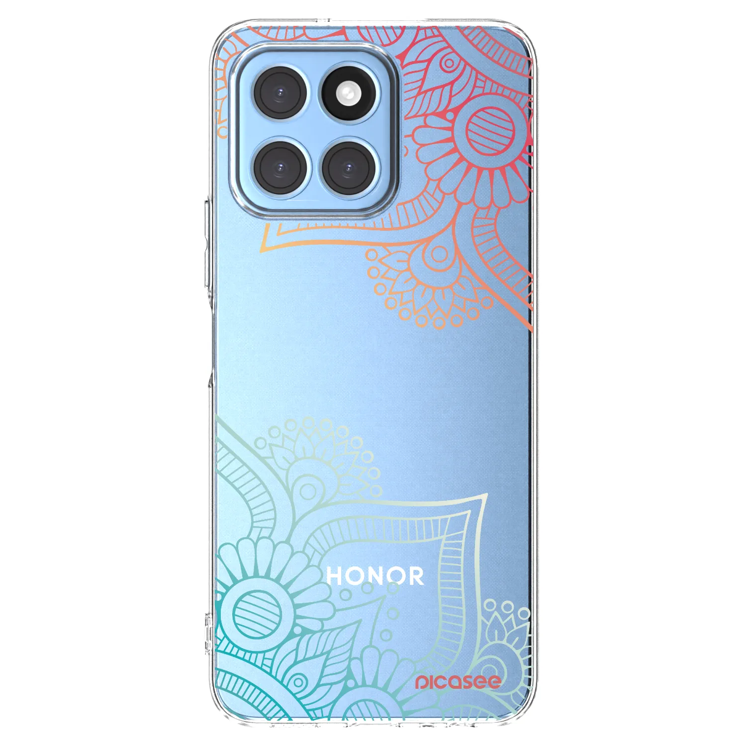 Picasee átlátszó szilikon tok az alábbi mobiltelefonokra Honor X8 5G - Flowers pattern