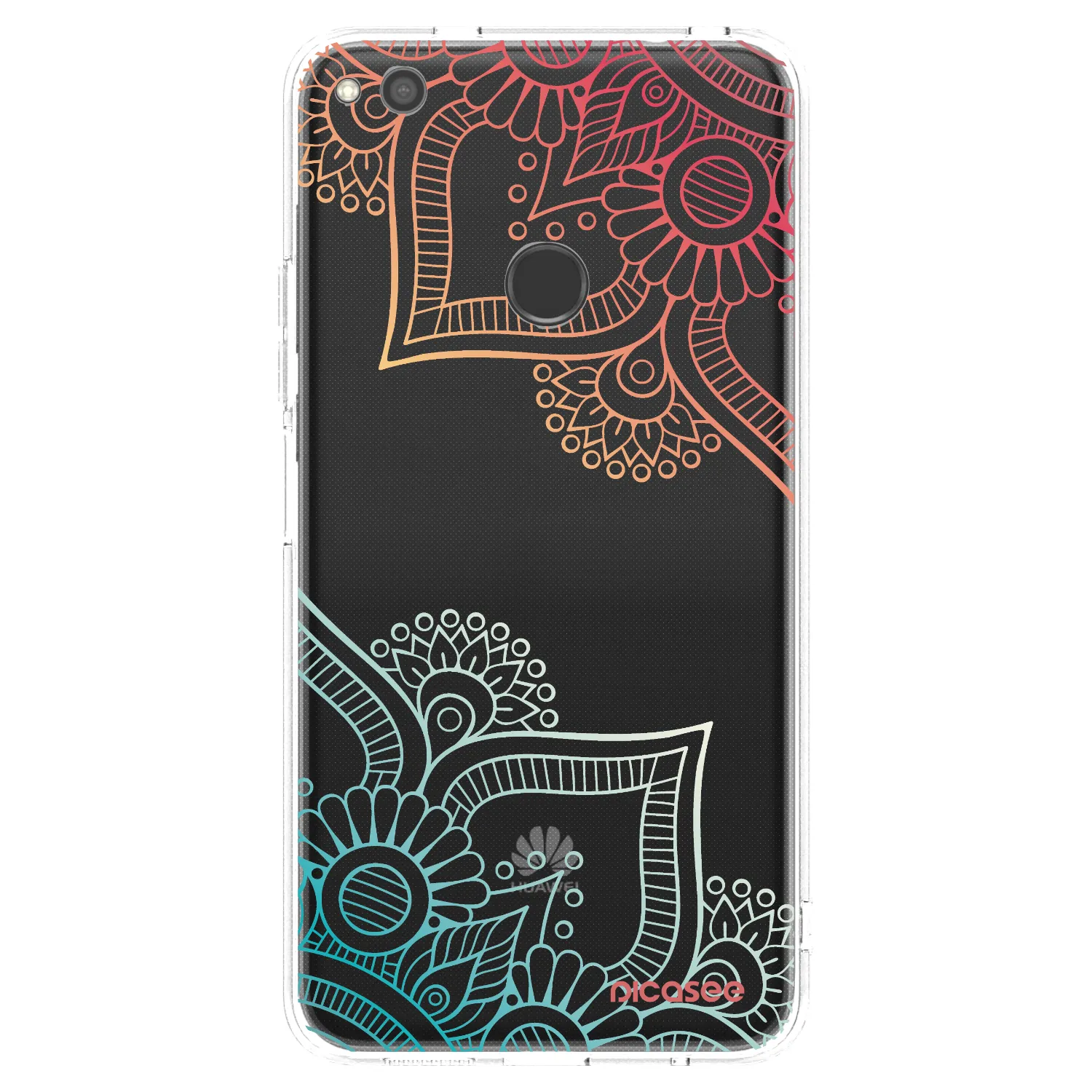 Picasee átlátszó szilikon tok az alábbi mobiltelefonokra Huawei P9 Lite 2017 - Flowers pattern