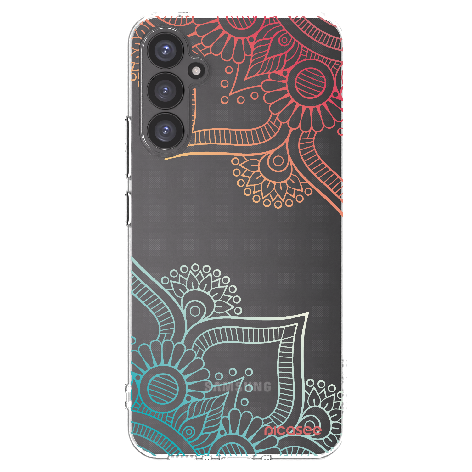 Picasee átlátszó szilikon tok az alábbi mobiltelefonokra Samsung Galaxy A34 5G A346B - Flowers pattern