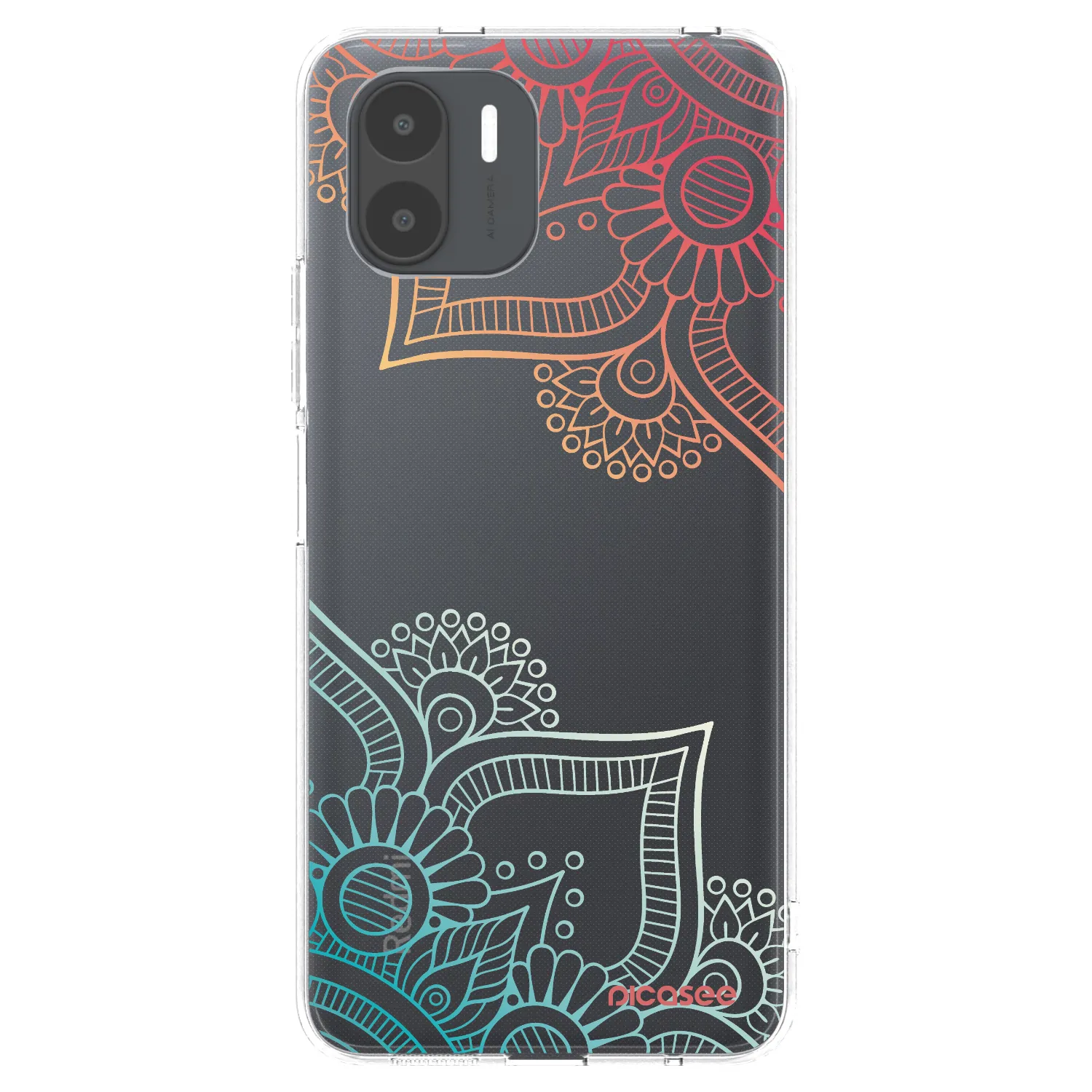 Picasee átlátszó szilikon tok az alábbi mobiltelefonokra Xiaomi Redmi A2 - Flowers pattern