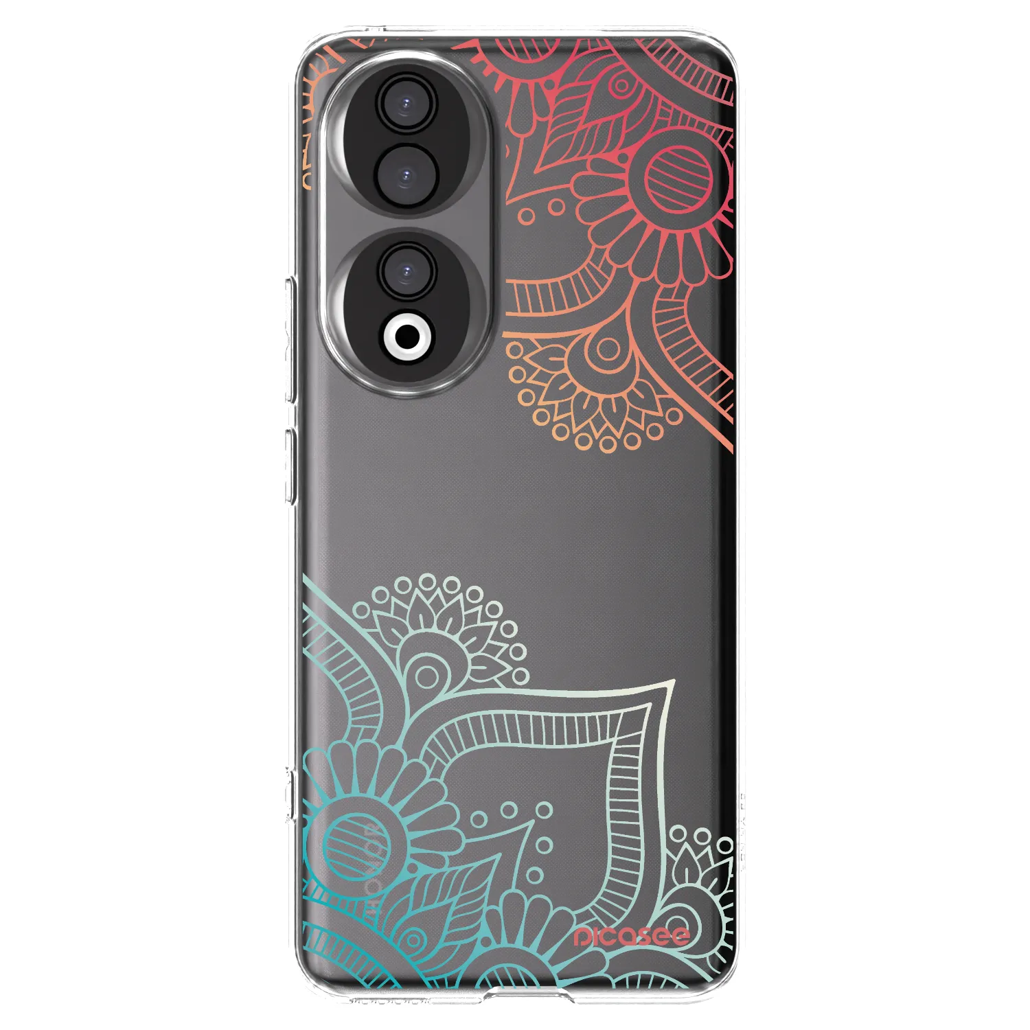 Picasee átlátszó szilikon tok az alábbi mobiltelefonokra Honor 90 5G - Flowers pattern