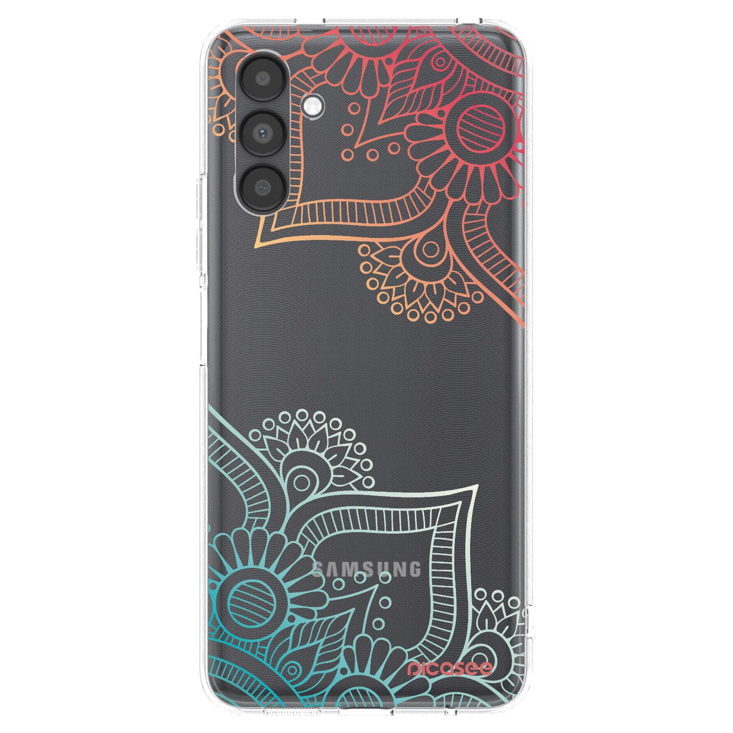 Picasee átlátszó szilikon tok az alábbi mobiltelefonokra Samsung Galaxy A04s A047F - Flowers pattern