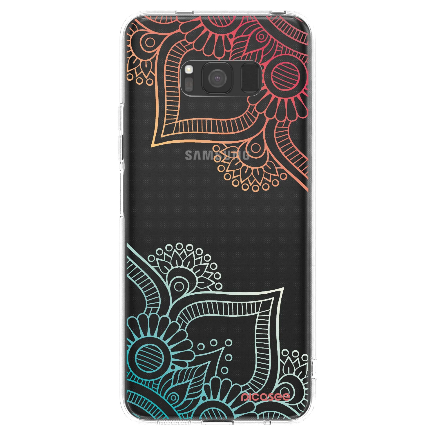 Picasee átlátszó szilikon tok az alábbi mobiltelefonokra Samsung Galaxy S8 G950F - Flowers pattern
