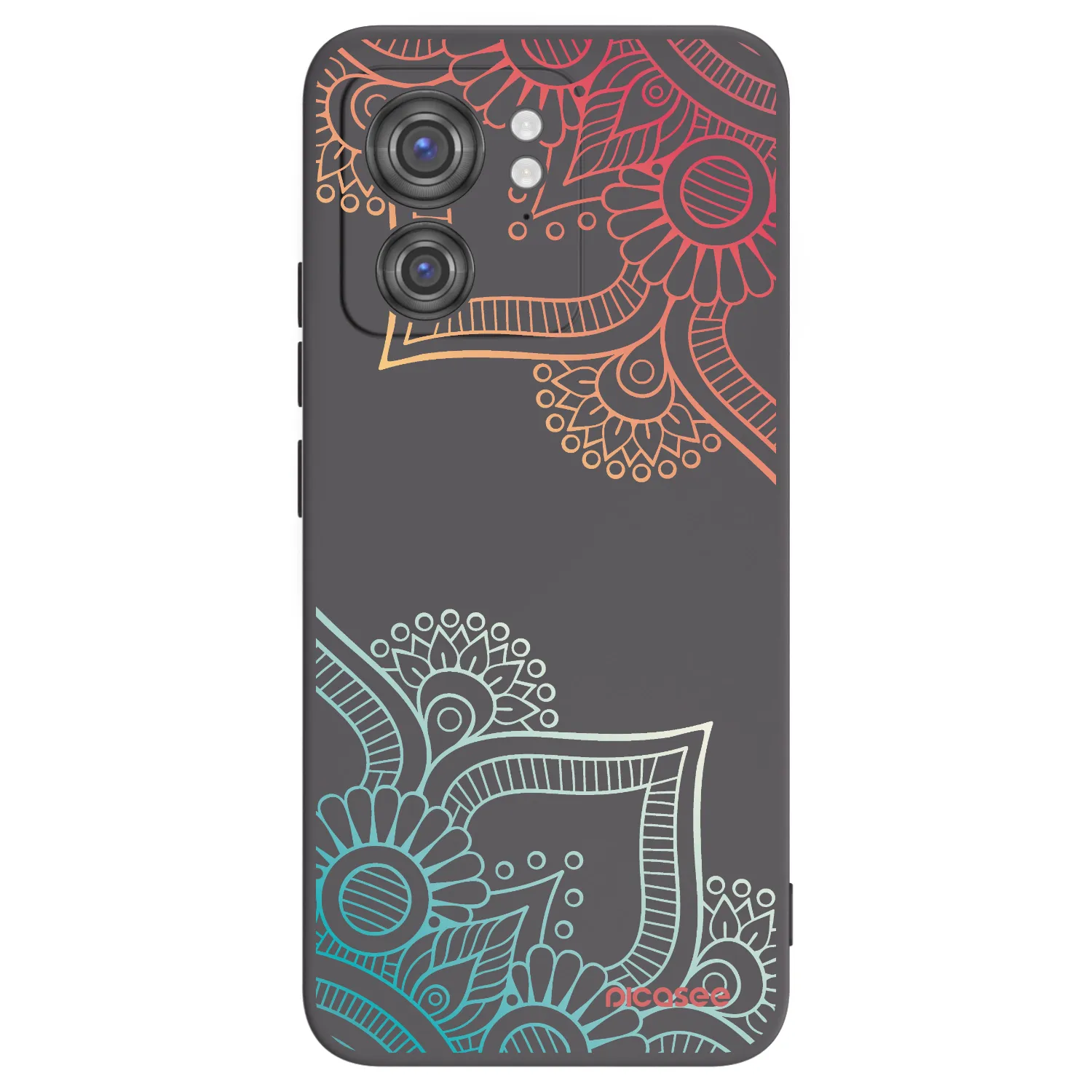 Picasee fekete szilikon tok az alábbi mobiltelefonokra Motorola Edge 40 - Flowers pattern