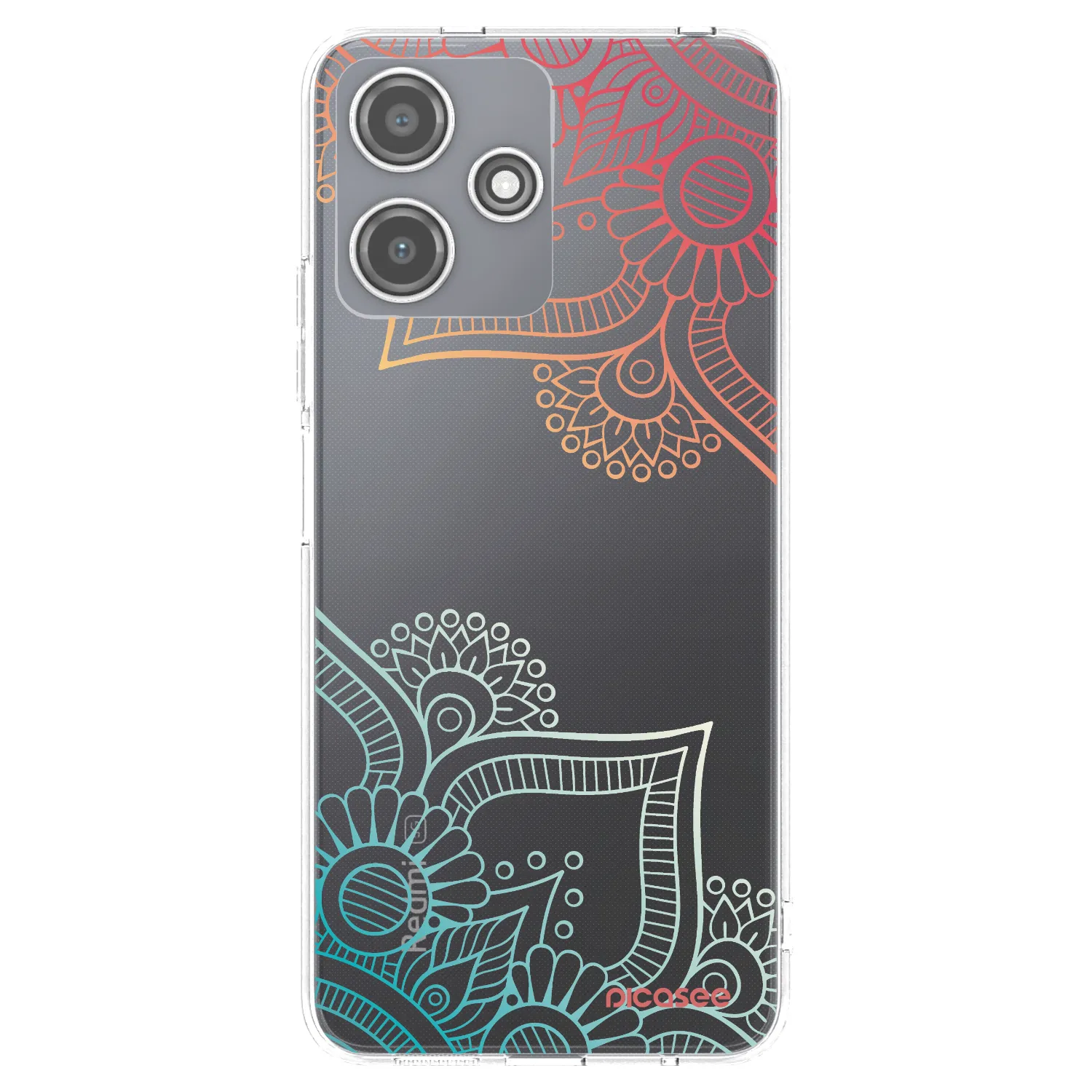 Picasee átlátszó szilikon tok az alábbi mobiltelefonokra Xiaomi Redmi 12 5G - Flowers pattern
