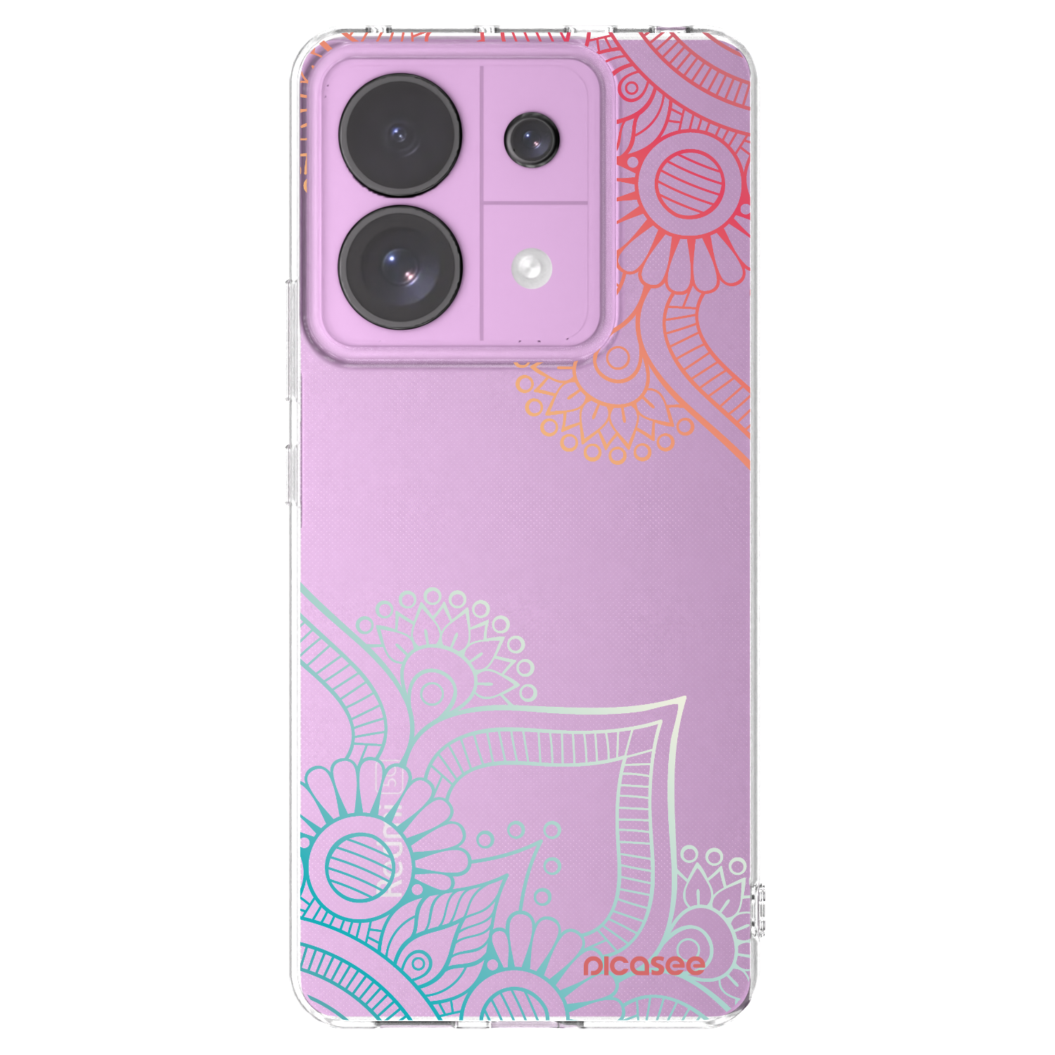 Picasee átlátszó szilikon tok az alábbi mobiltelefonokra Xiaomi Redmi Note 13 Pro 5G - Flowers pattern