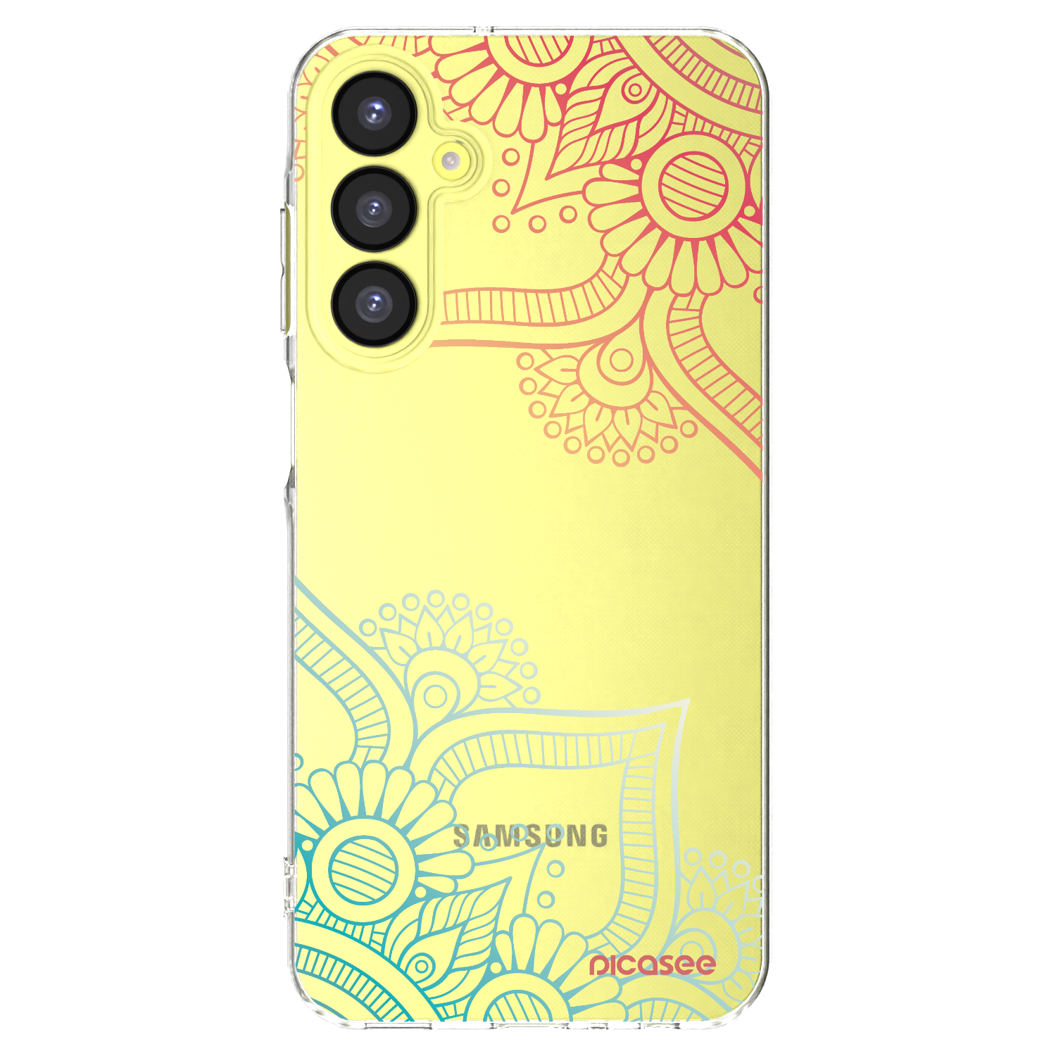 Picasee átlátszó szilikon tok az alábbi mobiltelefonokra Samsung Galaxy A25 A256B 5G - Flowers pattern