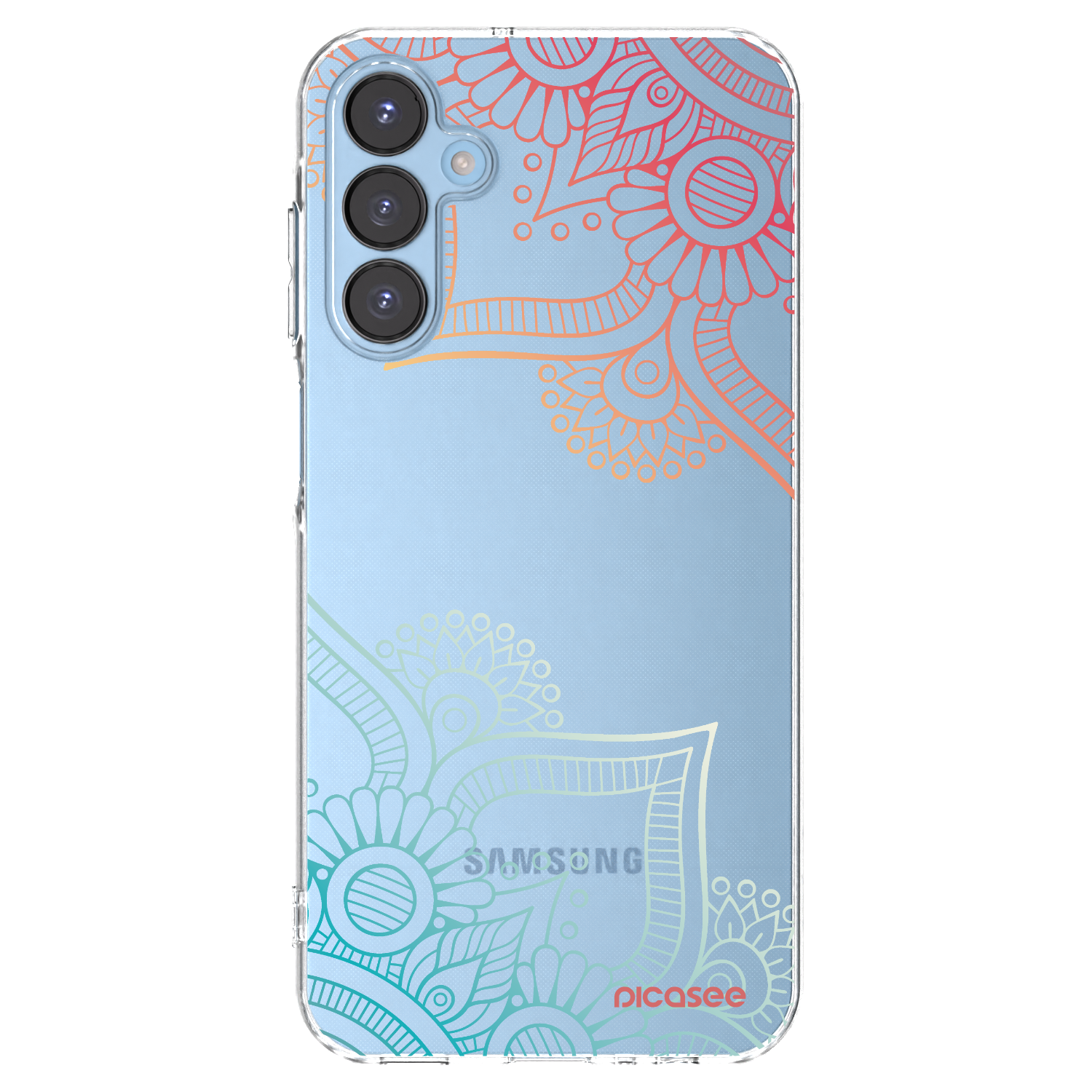 Picasee átlátszó szilikon tok az alábbi mobiltelefonokra Samsung Galaxy A15 A156B 5G - Flowers pattern