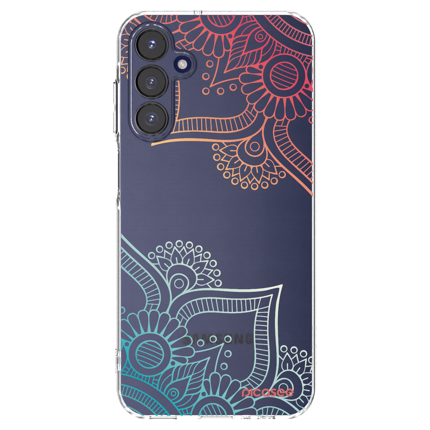 Picasee átlátszó szilikon tok az alábbi mobiltelefonokra Samsung Galaxy A15 A155F 4G - Flowers pattern