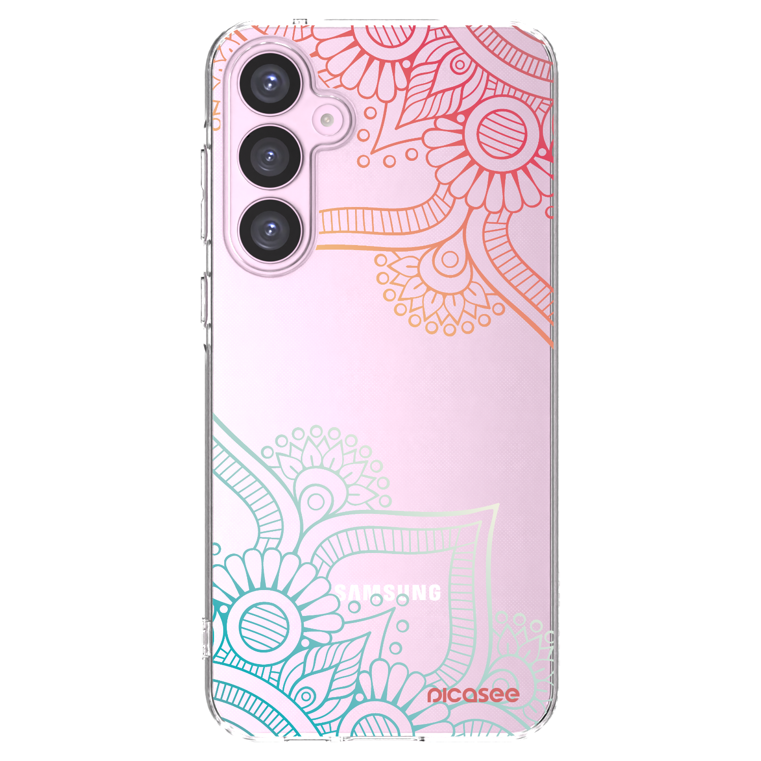 Picasee átlátszó szilikon tok az alábbi mobiltelefonokra Samsung Galaxy A55 5G A556B - Flowers pattern
