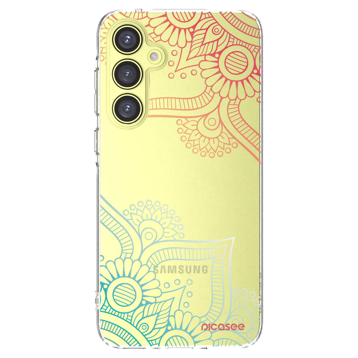 Picasee átlátszó szilikon tok az alábbi mobiltelefonokra Samsung Galaxy A35 5G A356B - Flowers pattern