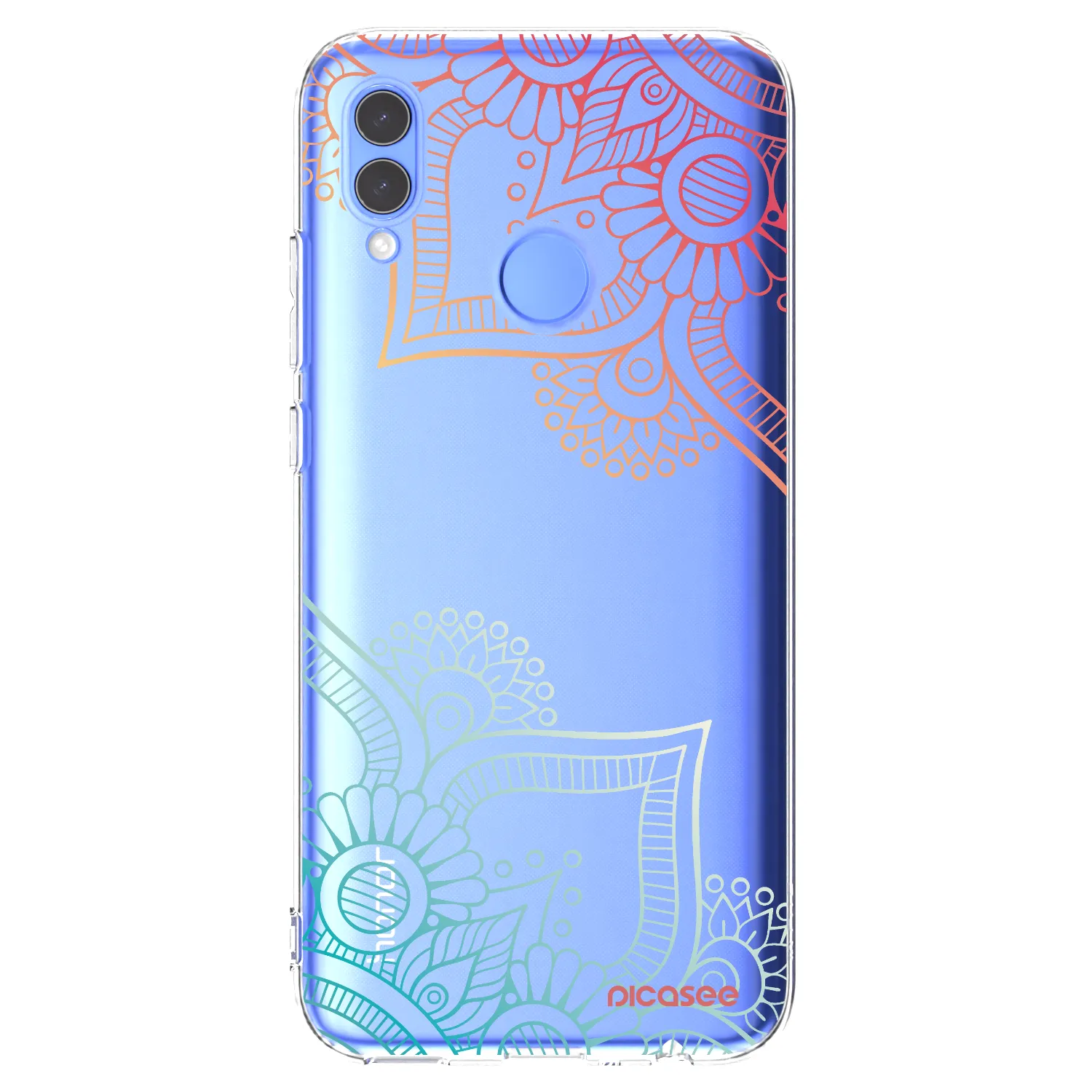Picasee átlátszó szilikon tok az alábbi mobiltelefonokra Honor 10 Lite - Flowers pattern