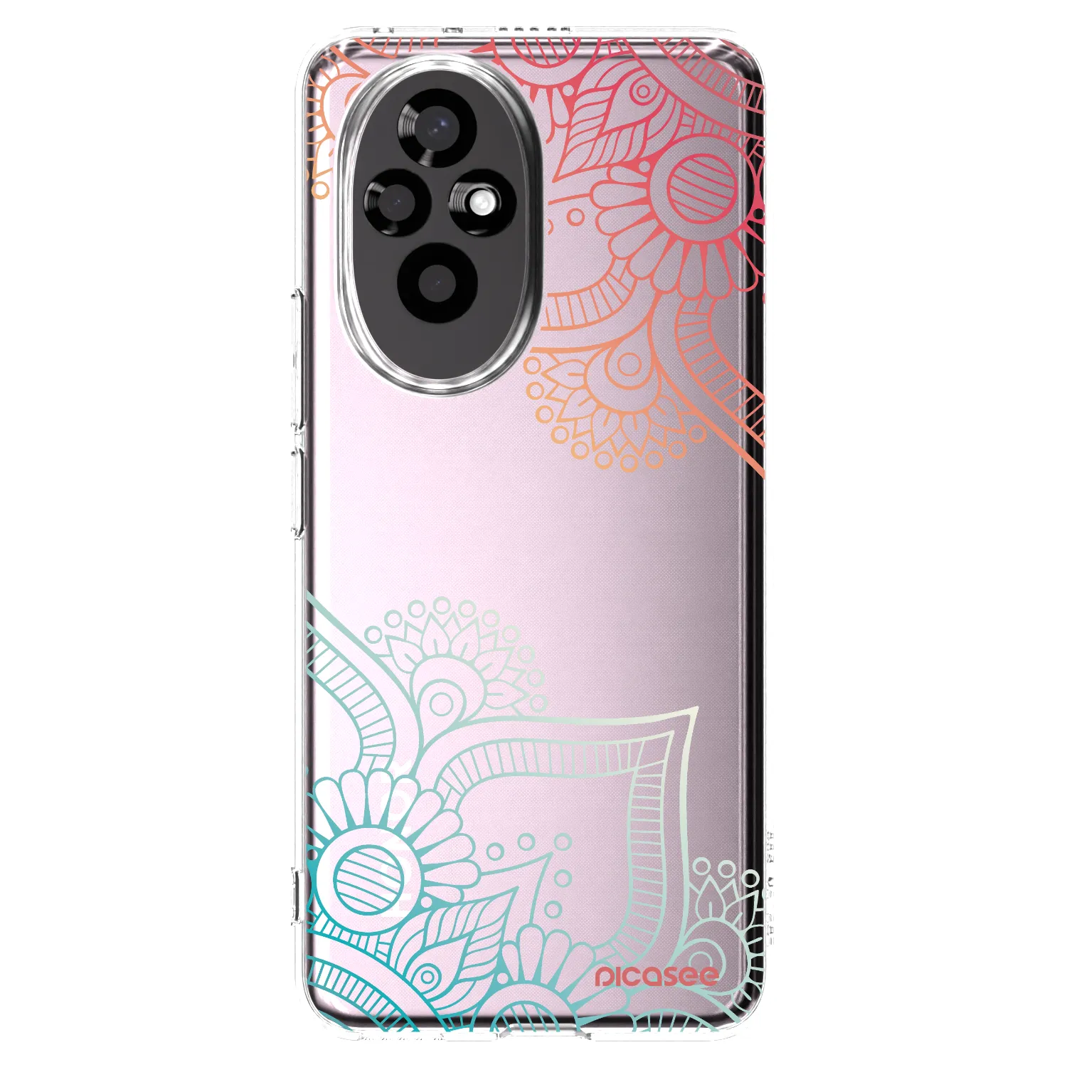 Picasee átlátszó szilikon tok az alábbi mobiltelefonokra Honor 200 Pro 5G - Flowers pattern