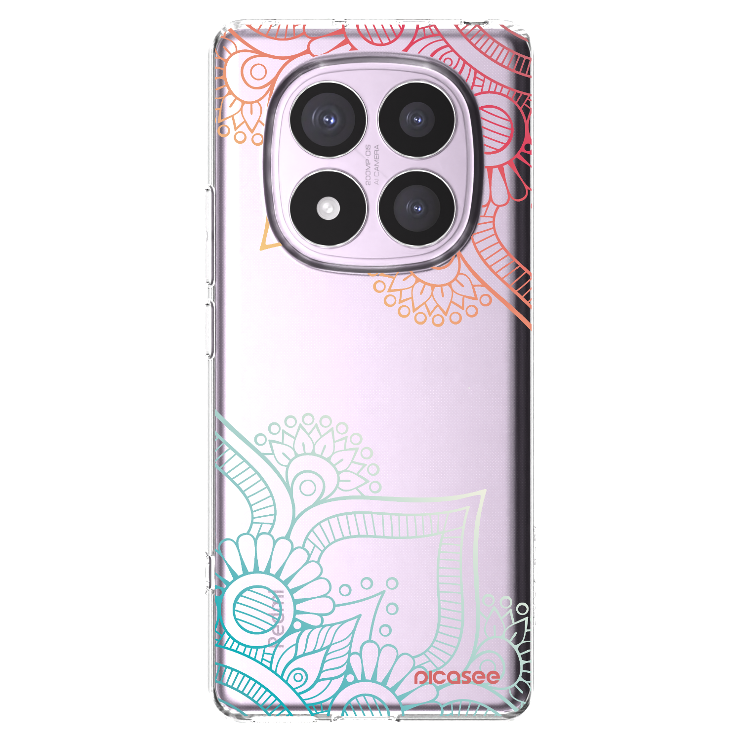 Picasee átlátszó szilikon tok az alábbi mobiltelefonokra Xiaomi Redmi Note 14 Pro 4G - Flowers pattern
