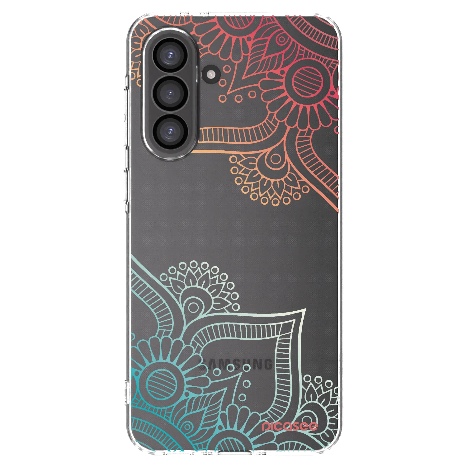 Picasee átlátszó szilikon tok az alábbi mobiltelefonokra Samsung Galaxy A56 5G A566B - Flowers pattern