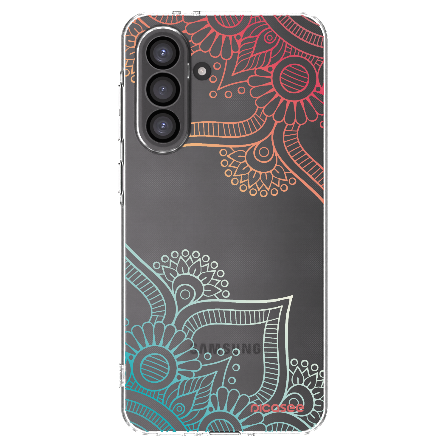 Picasee átlátszó szilikon tok az alábbi mobiltelefonokra Samsung Galaxy A36 5G - Flowers pattern