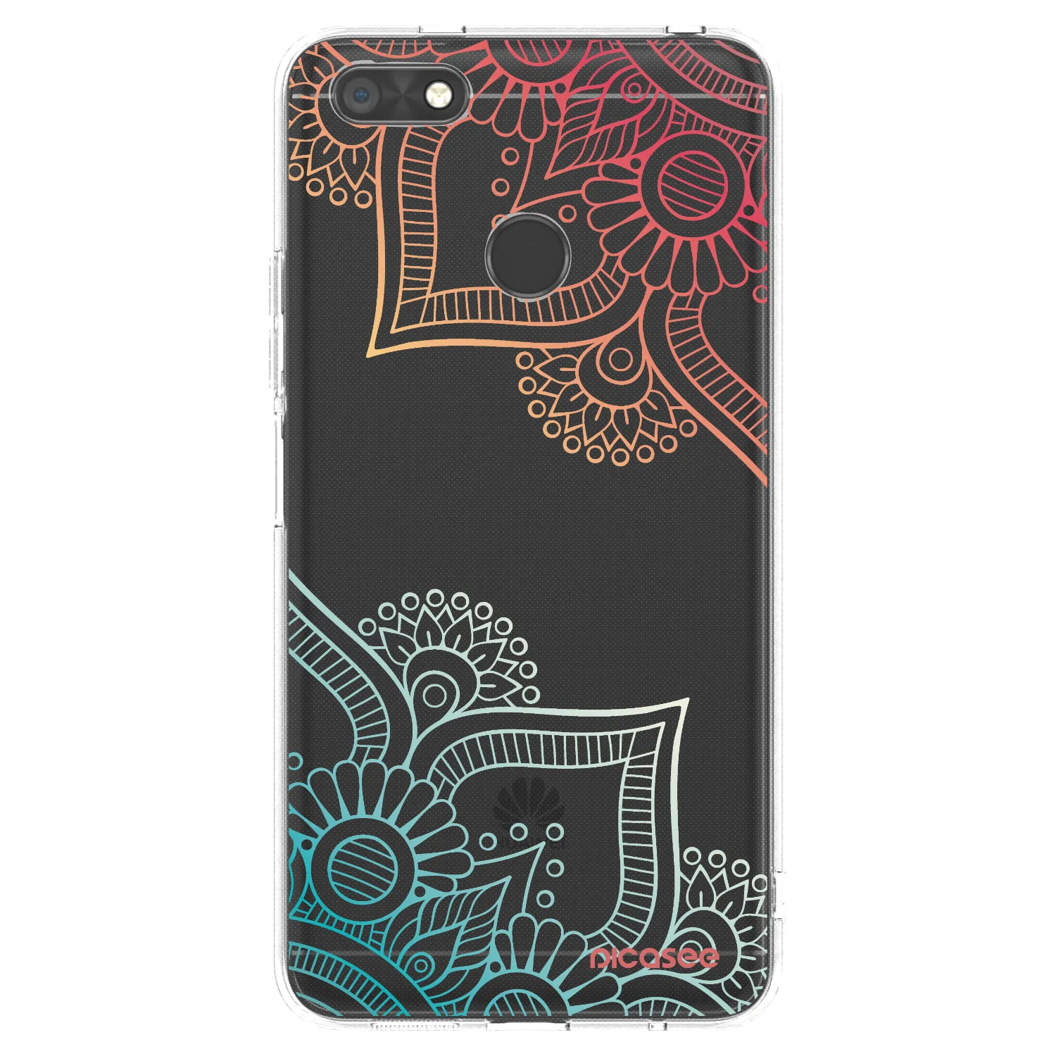 Picasee átlátszó szilikon tok az alábbi mobiltelefonokra Huawei P9 Lite Mini - Flowers pattern