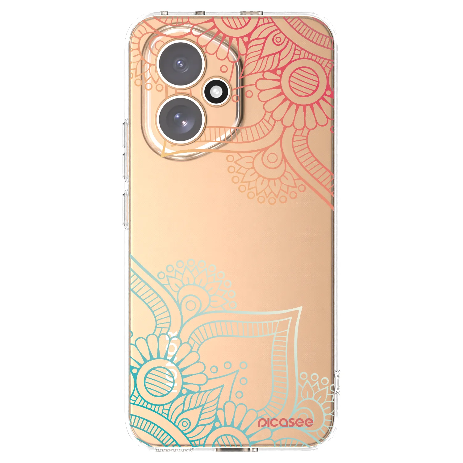Picasee átlátszó szilikon tok az alábbi mobiltelefonokra Honor 400 5G - Flowers pattern