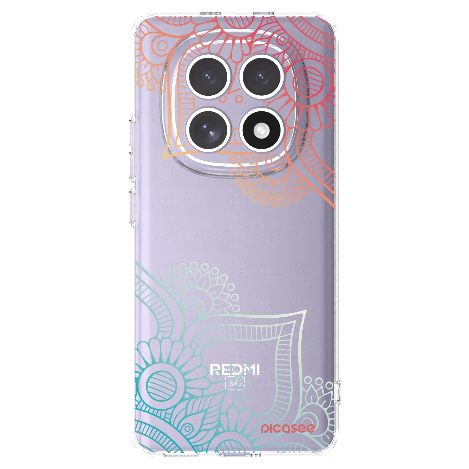 Picasee átlátszó szilikon tok az alábbi mobiltelefonokra Xiaomi Redmi Note 15 - Flowers pattern