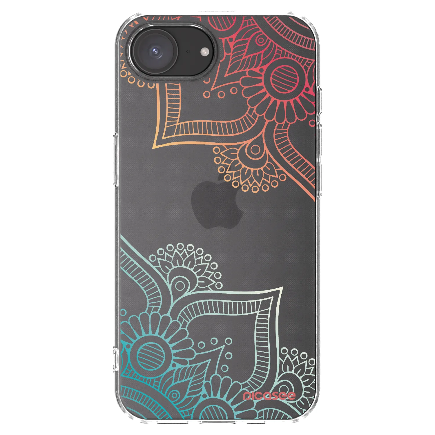 Picasee átlátszó szilikon tok az alábbi mobiltelefonokra Apple iPhone 17e - Flowers pattern