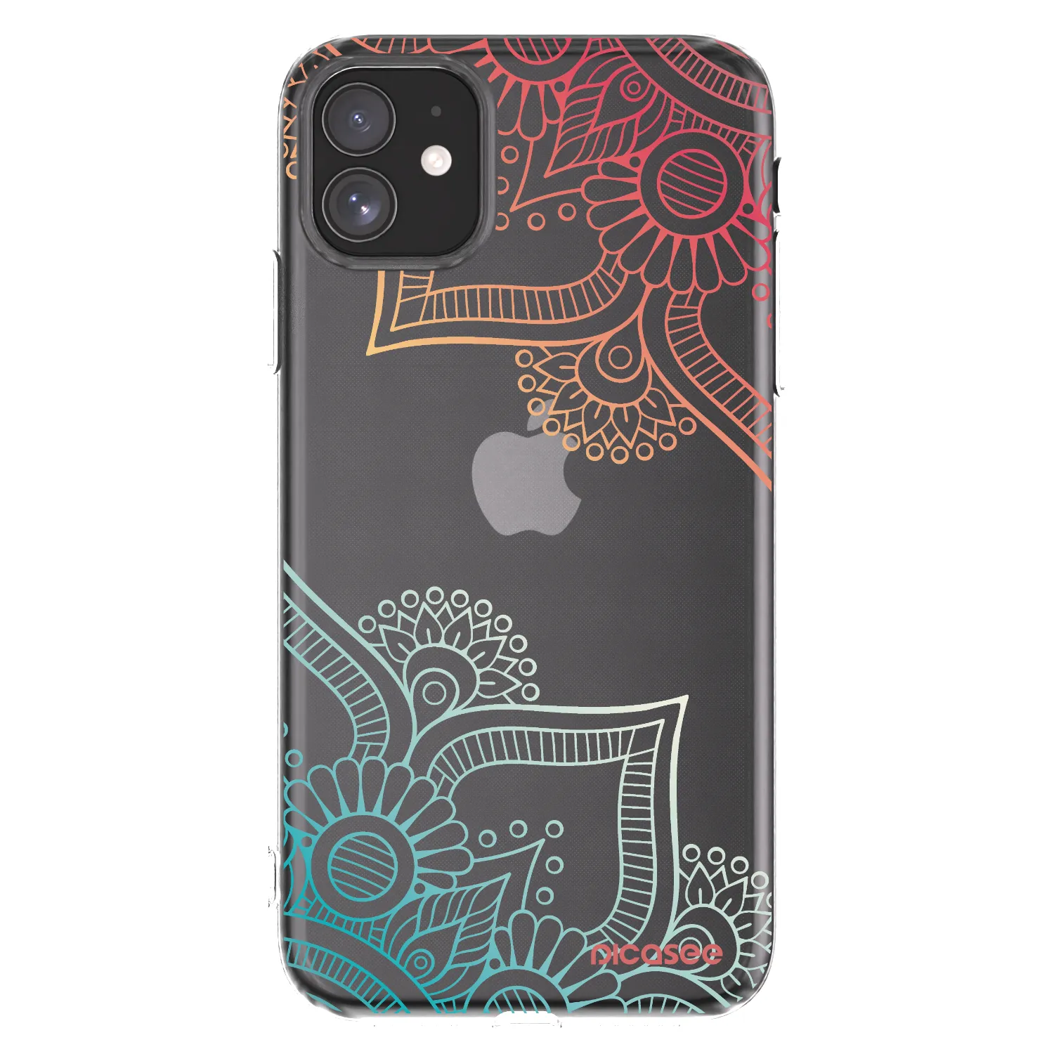Picasee átlátszó szilikon tok az alábbi mobiltelefonokra Apple iPhone 11 - Flowers pattern