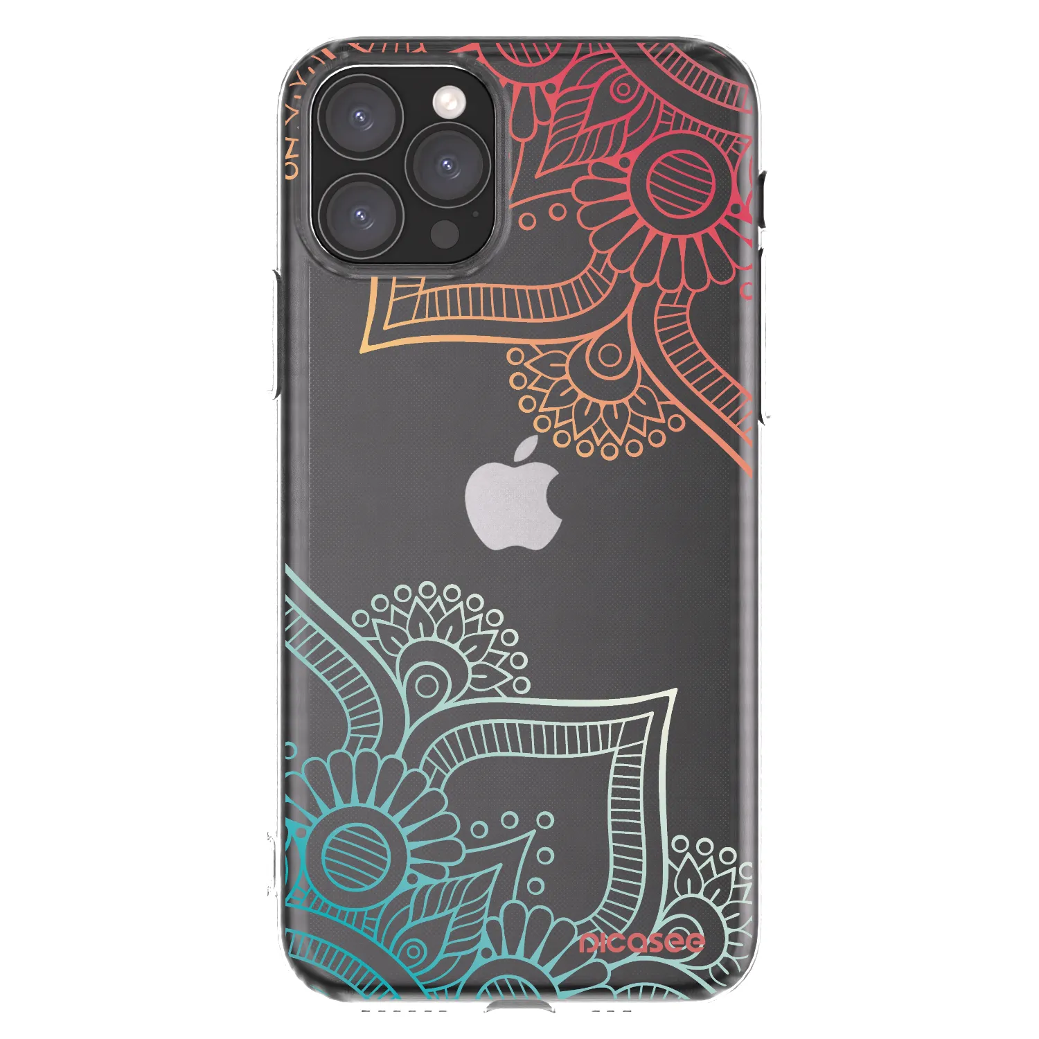 Picasee átlátszó szilikon tok az alábbi mobiltelefonokra Apple iPhone 11 Pro - Flowers pattern
