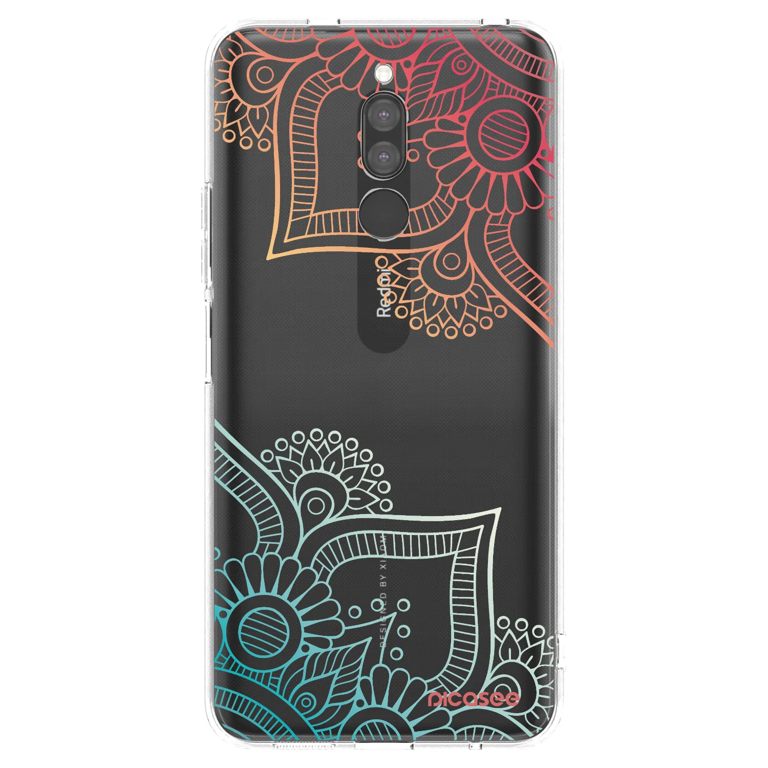 Picasee átlátszó szilikon tok az alábbi mobiltelefonokra Xiaomi Redmi 8 - Flowers pattern