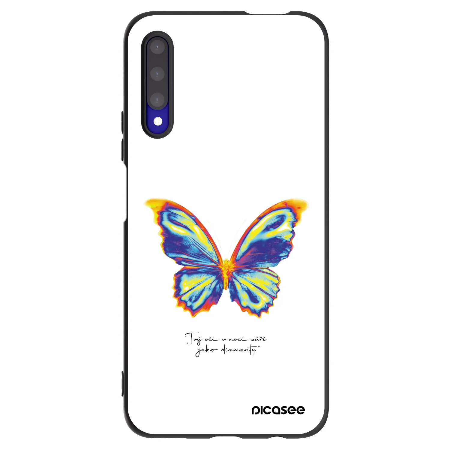 Picasee fekete szilikon tok az alábbi mobiltelefonokra Honor 9X Pro - Diamanty White