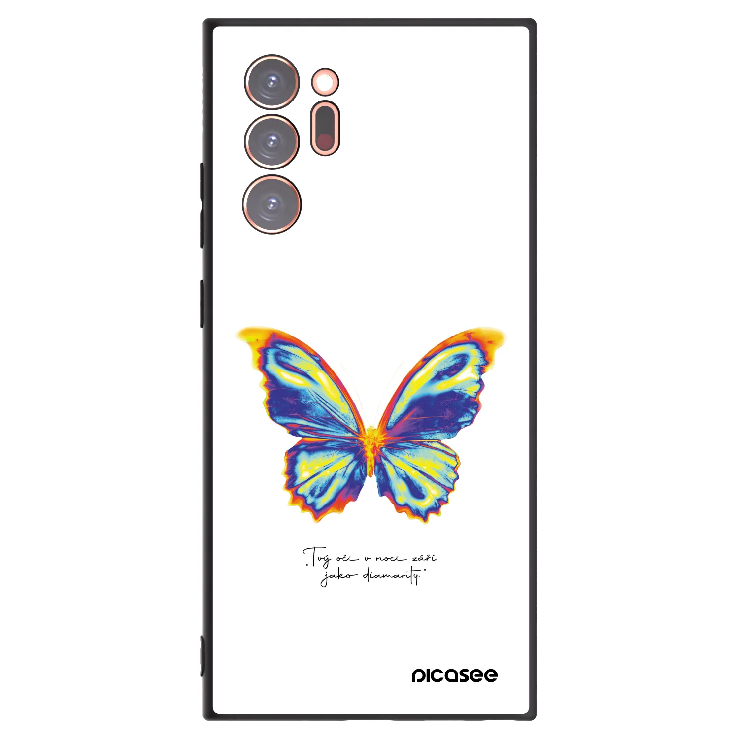 Picasee fekete szilikon tok az alábbi mobiltelefonokra Samsung Galaxy Note 20 Ultra - Diamanty White
