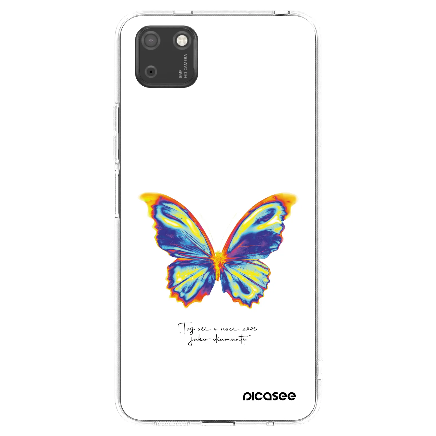 Picasee átlátszó szilikon tok az alábbi mobiltelefonokra Huawei Y5P - Diamanty White