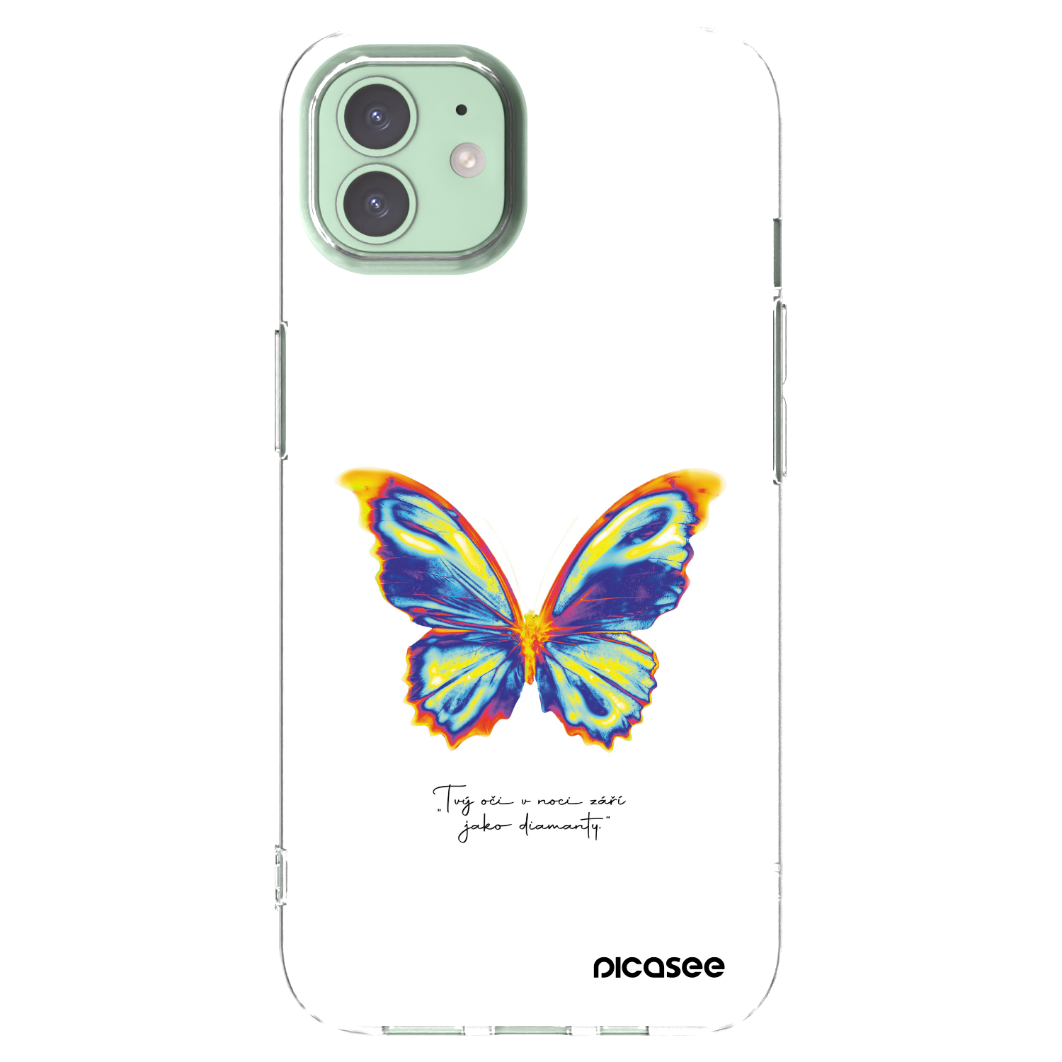 Picasee átlátszó szilikon tok az alábbi mobiltelefonokra Apple iPhone 12 Pro - Diamanty White