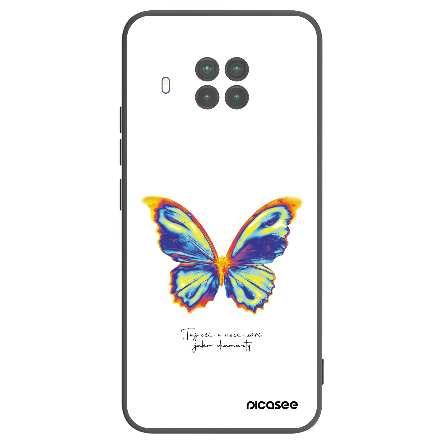 Picasee fekete szilikon tok az alábbi mobiltelefonokra Xiaomi Mi 10T Lite - Diamanty White