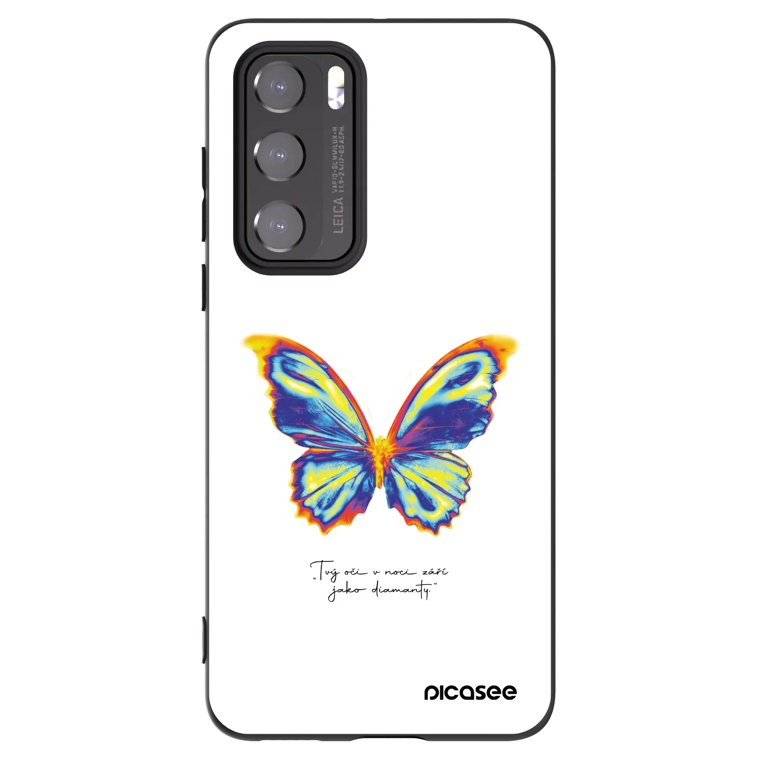 Picasee fekete szilikon tok az alábbi mobiltelefonokra Huawei P40 - Diamanty White