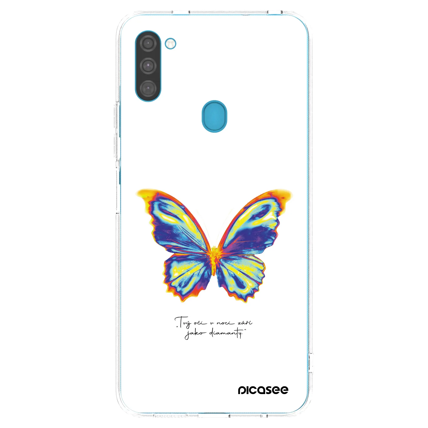 Picasee átlátszó szilikon tok az alábbi mobiltelefonokra Samsung Galaxy M11 - Diamanty White