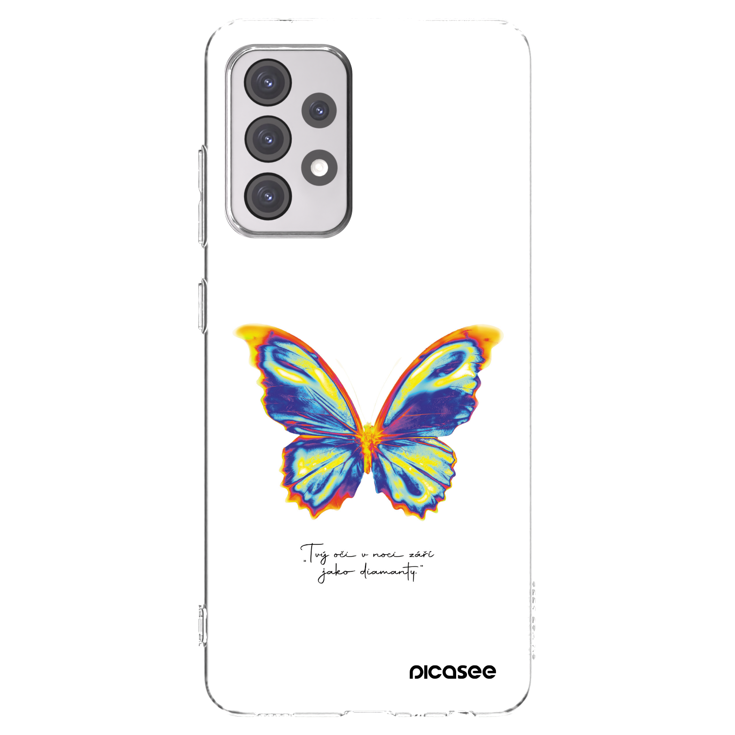 Picasee átlátszó szilikon tok az alábbi mobiltelefonokra Samsung Galaxy A52 5G A525F - Diamanty White