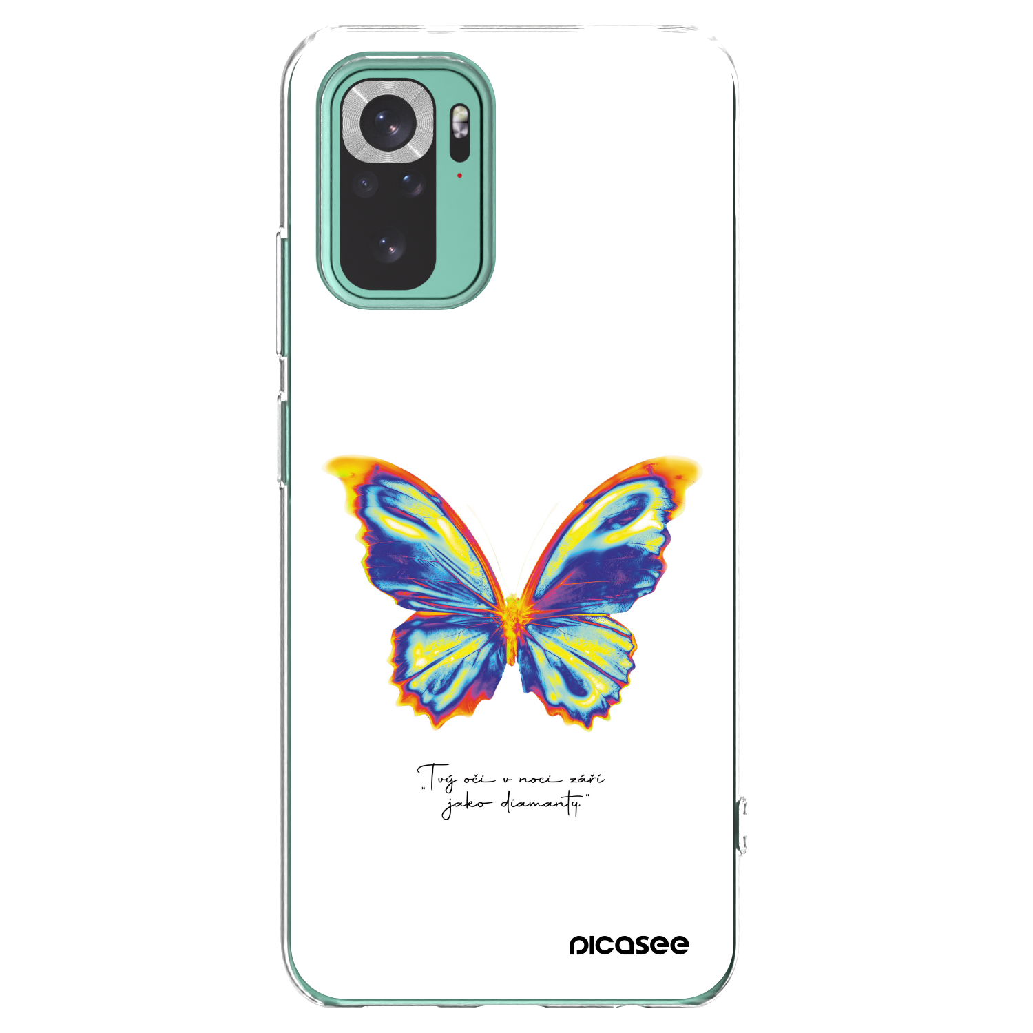 Picasee átlátszó szilikon tok az alábbi mobiltelefonokra Xiaomi Redmi Note 10 Pro - Diamanty White