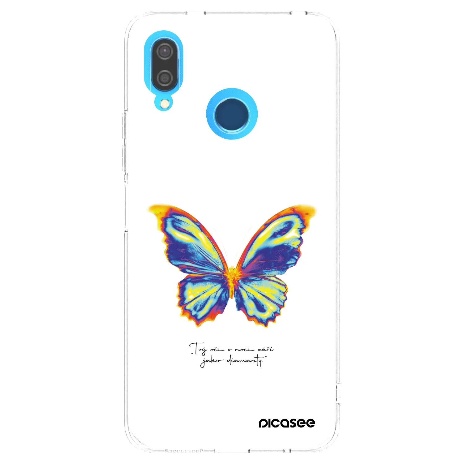 Picasee átlátszó szilikon tok az alábbi mobiltelefonokra Huawei P20 Lite - Diamanty White