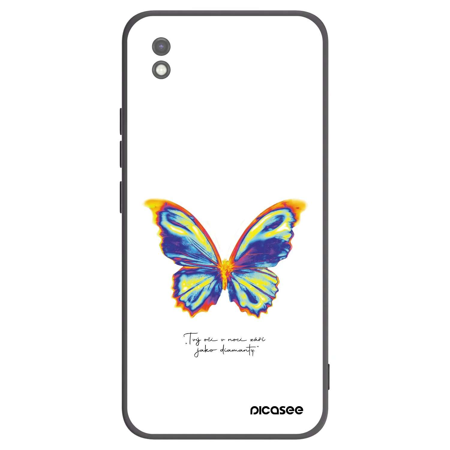 Picasee fekete szilikon tok az alábbi mobiltelefonokra Xiaomi Redmi 9AT - Diamanty White