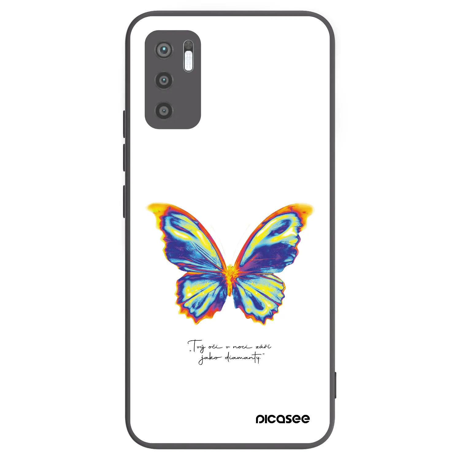 Picasee fekete szilikon tok az alábbi mobiltelefonokra Xiaomi Redmi Note 10 5G - Diamanty White