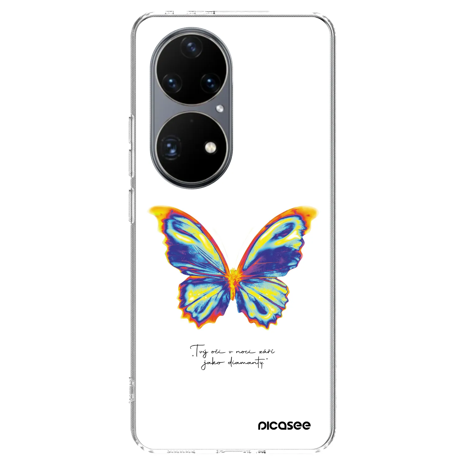 Picasee átlátszó szilikon tok az alábbi mobiltelefonokra Huawei P50 - Diamanty White