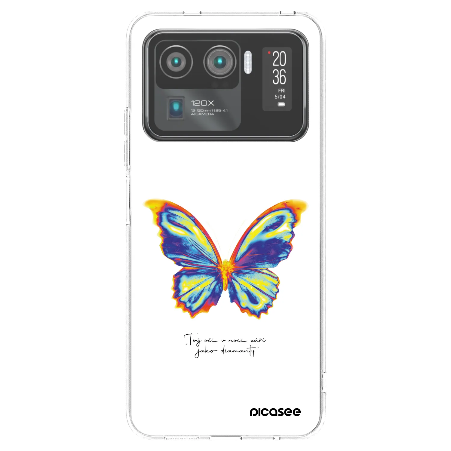 Picasee átlátszó szilikon tok az alábbi mobiltelefonokra Xiaomi Mi 11 Ultra - Diamanty White